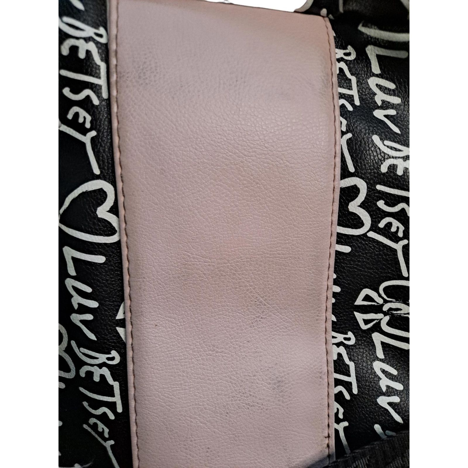 Other Luv Betsey Black with White Writing and Pink Accents Backpac Size ONE SIZE - 7 Thumbnail