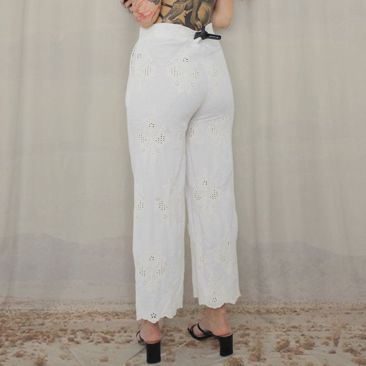 Other 🪽WHITE LACE PANTS🪽 Size 28" / US 6 / IT 42 - 3 Thumbnail