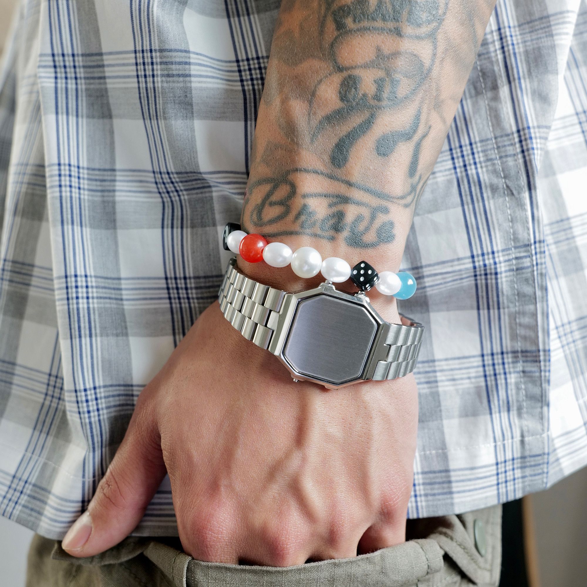 Jewelry Dice Dark Bracelet Y2K Punk Chain Gotch Bracelets Chains Size ONE SIZE - 1 Thumbnail