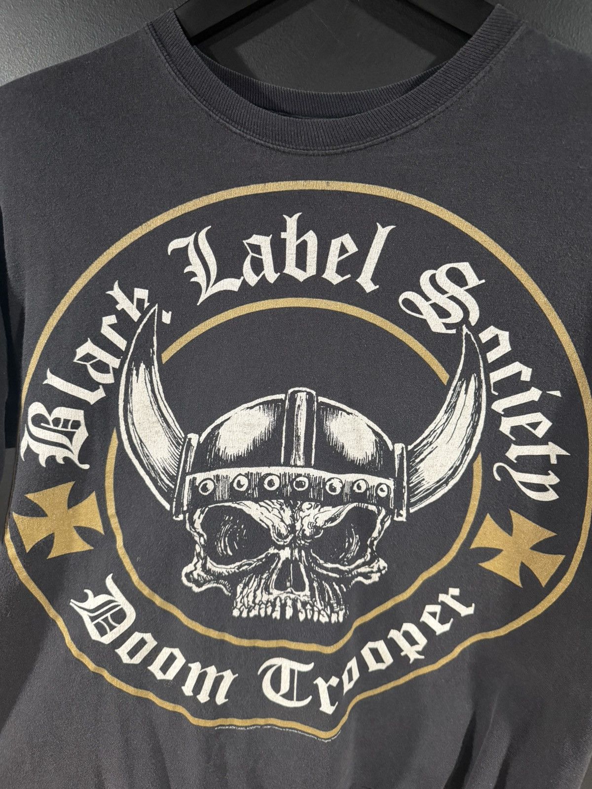 Band Tees 2009 Vintage Black Label Society Cropped Faded Band Tee M Size US M / EU 48-50 / 2 - 2 Thumbnail