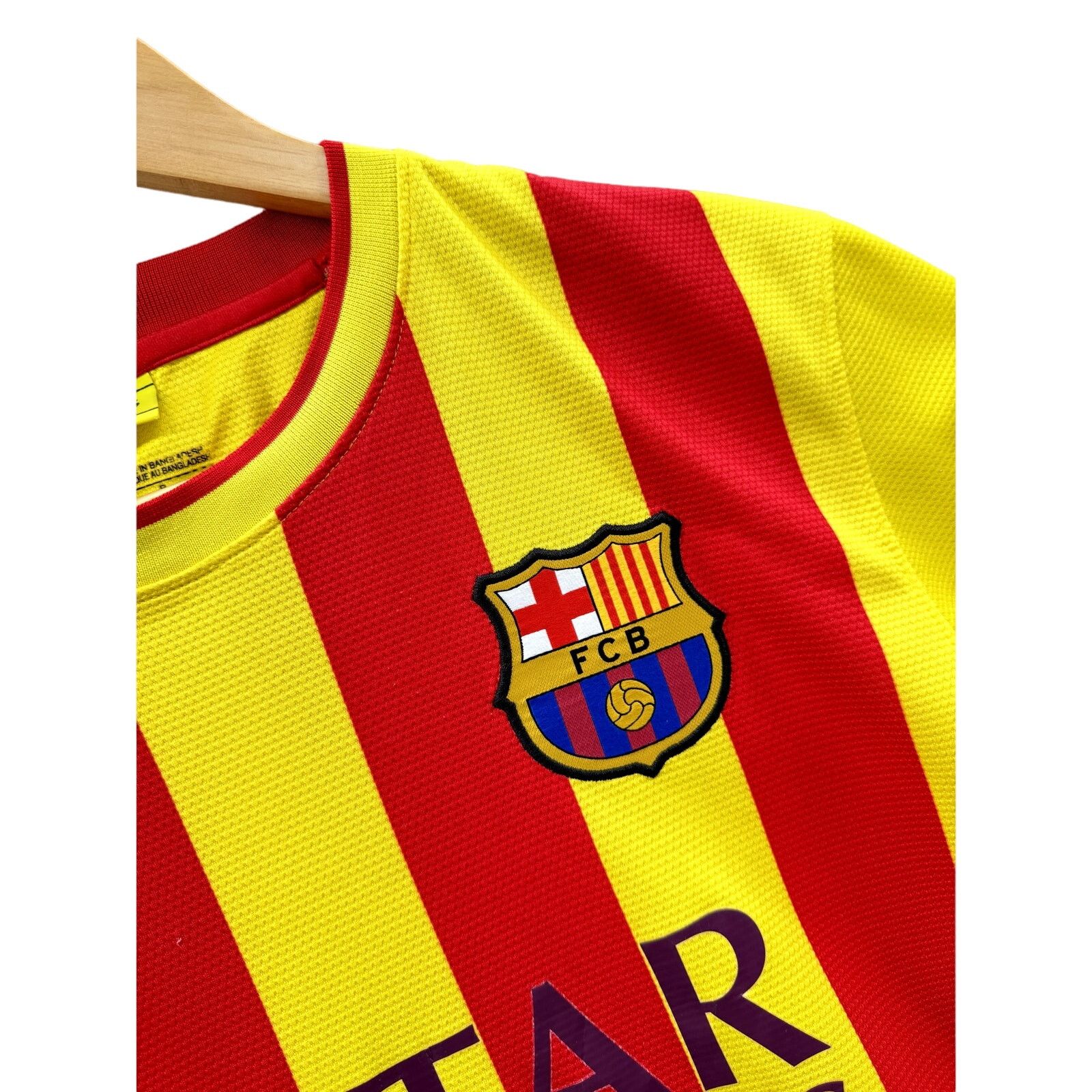 Nike Nike FC Barcelona Men's Team Football Striped Soccer Jersey Size US S / EU 44-46 / 1 - 5 Thumbnail