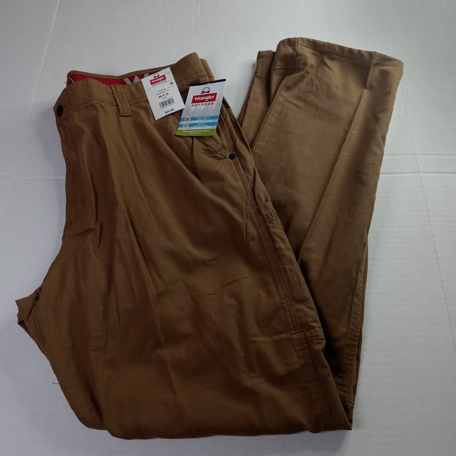 Wrangler Wrangler Outdoor Frontier Utility Pants Men's 40x32 Brown Size US 40 / EU 56 - 1 Thumbnail