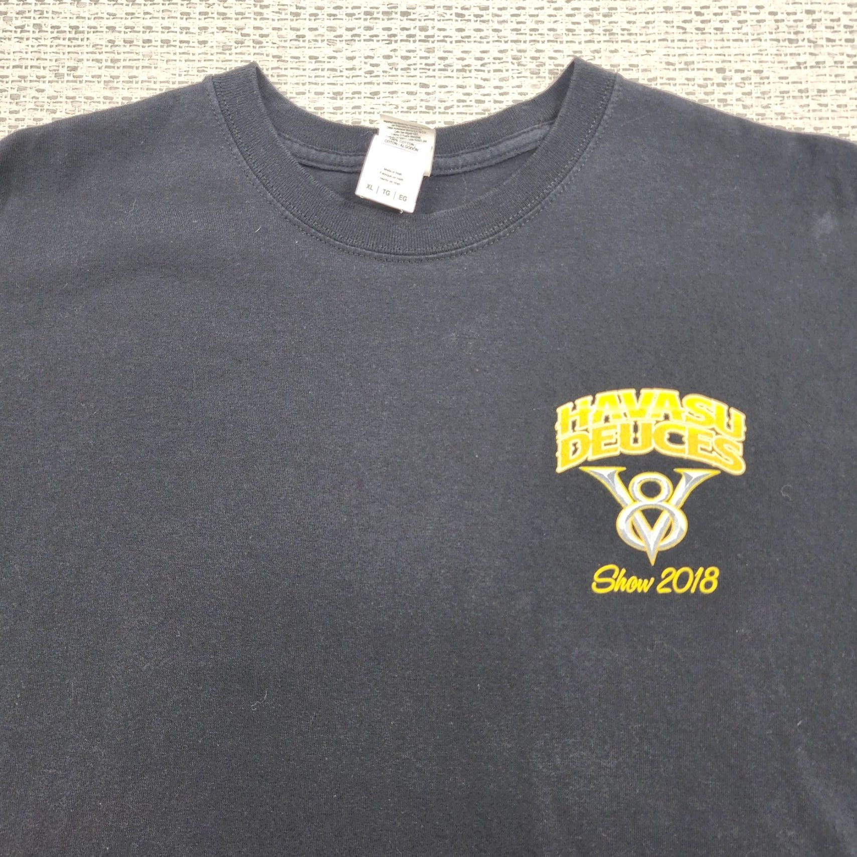 Gildan Havasu Deuces Shirt Mens XL Black Car Show Hot Rod Graphic Size US XL / EU 56 / 4 - 6 Thumbnail