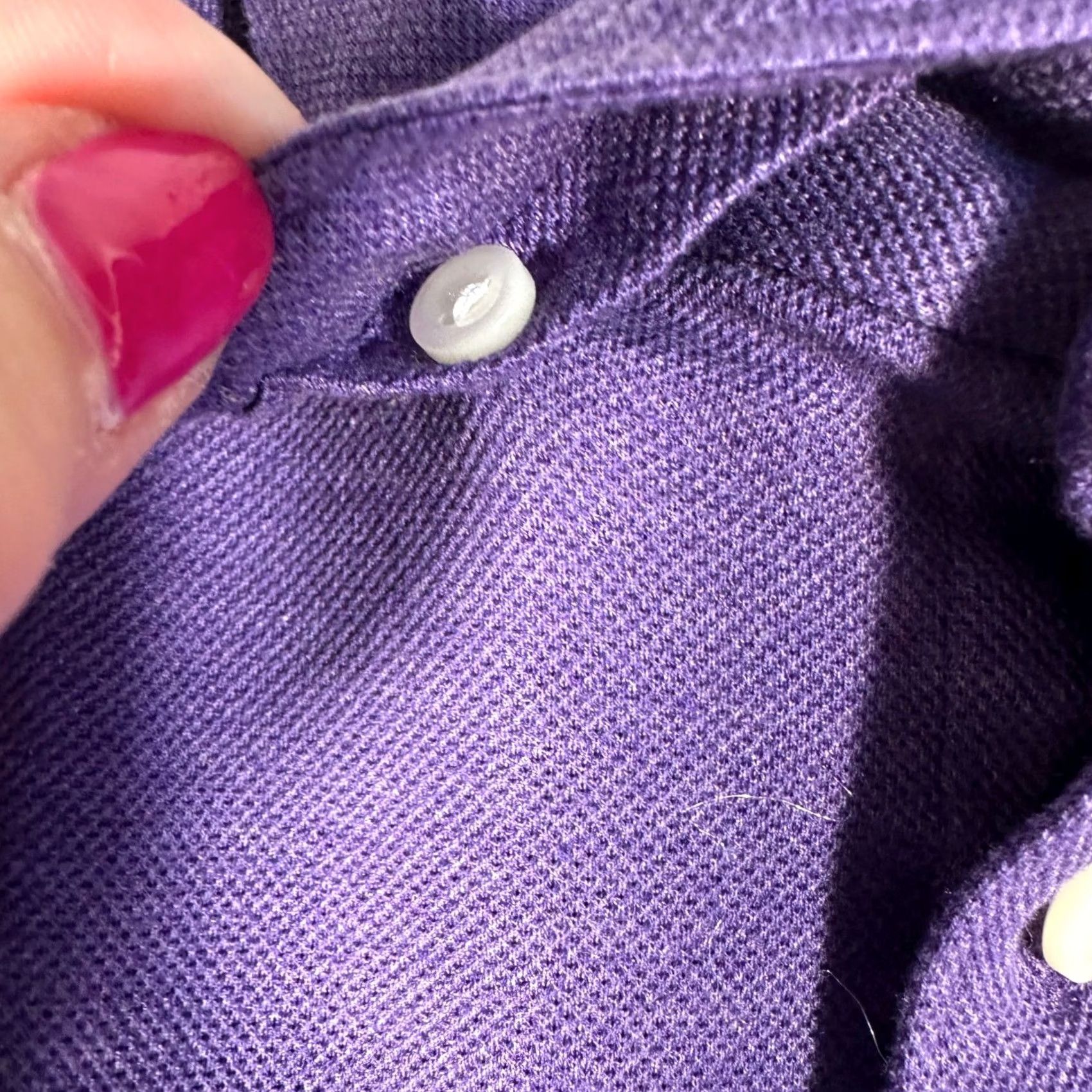Eton Eton Purple Pique Cotton Long Sleeve Button-Down Shirt Size L Mens Regular Collar Button-Up Size US L / EU 52-54 / 3 - 2 Thumbnail