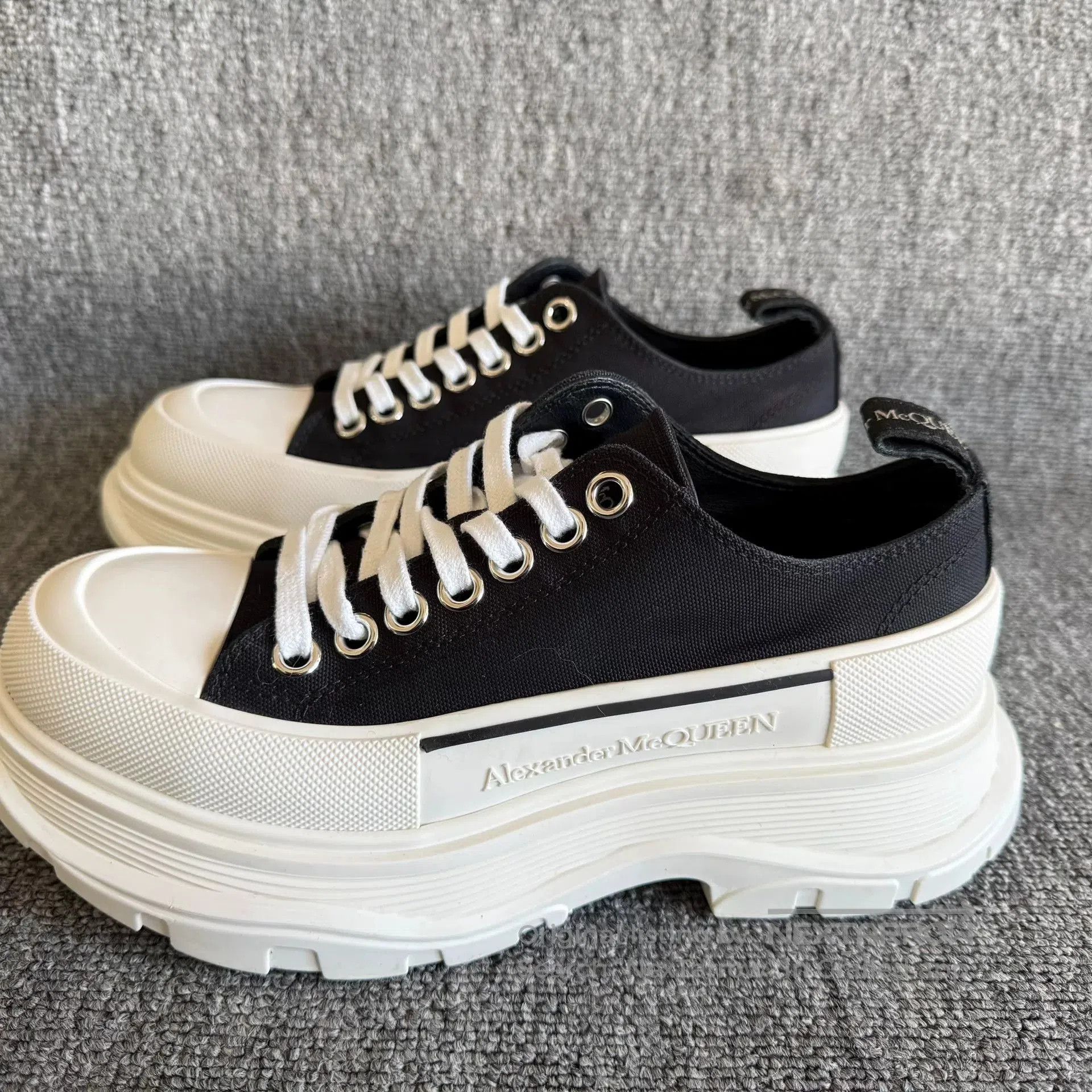 Alexander McQueen Alexander McQueen Platform Canvas Shoes. Size US 7 / IT 37 - 1 Thumbnail
