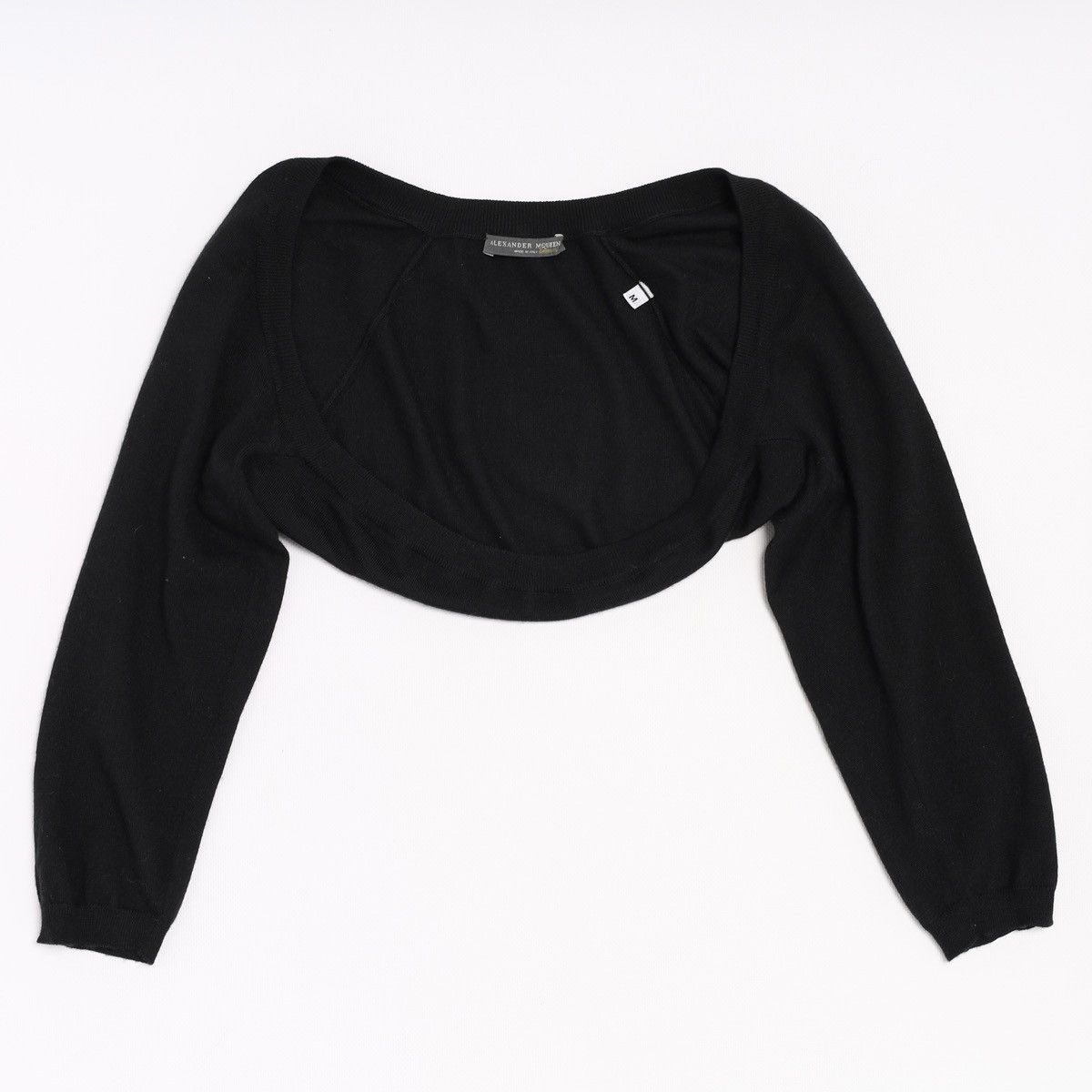 Alexander McQueen Alexander McQueen Black Shrug Bolero Cashmere Wool Silk Size M / US 6-8 / IT 42-44 - 3 Thumbnail