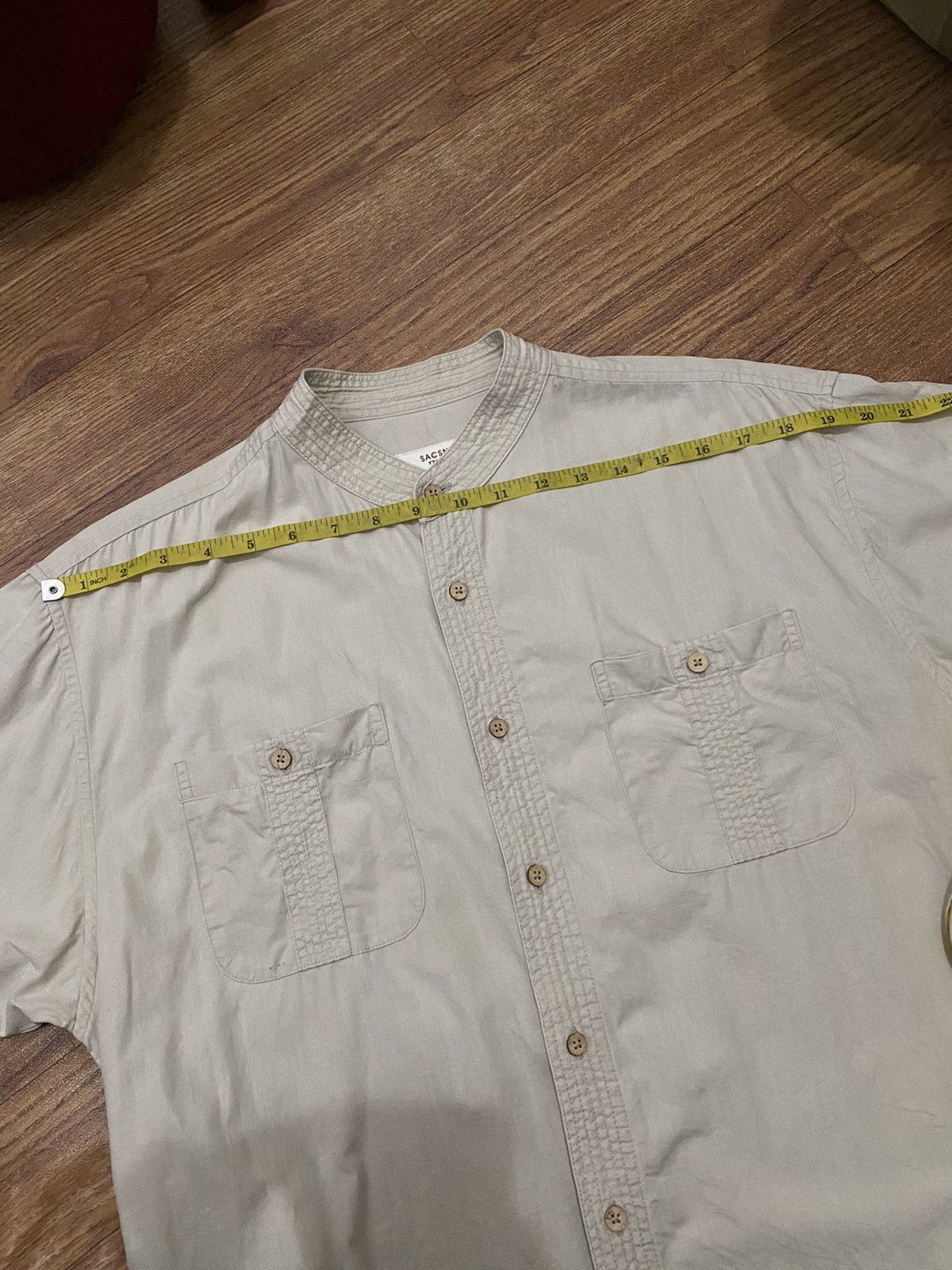Japanese Brand × Yohji Yamamoto Y’sacsny ‘Yohji Yamamoto’ collar shanghai shirt Size US L / EU 52-54 / 3 - 9 Thumbnail