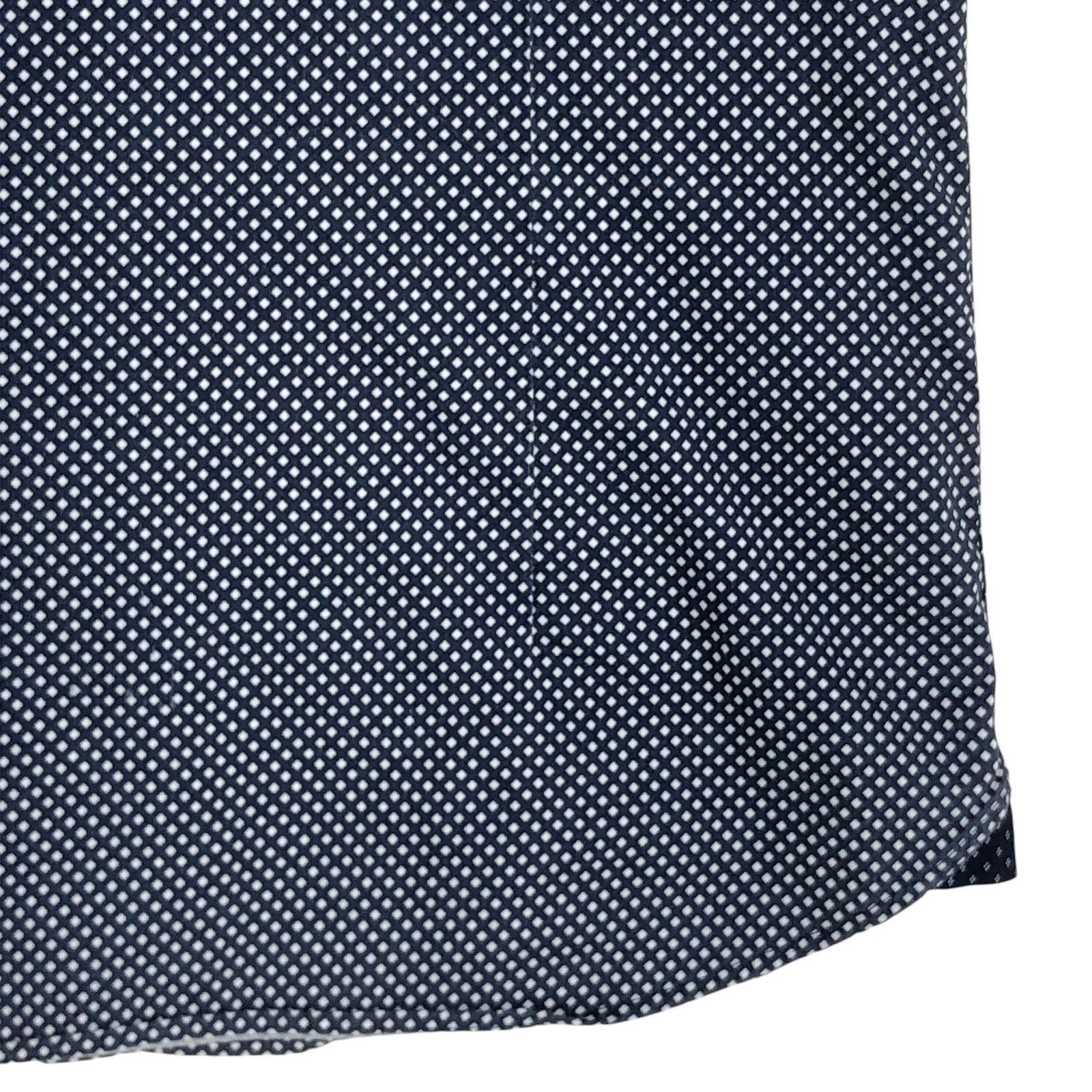 Ted Baker Ted Baker Shirt M Navy Geometric Short Sleeve Button Up Size US M / EU 48-50 / 2 - 12 Thumbnail