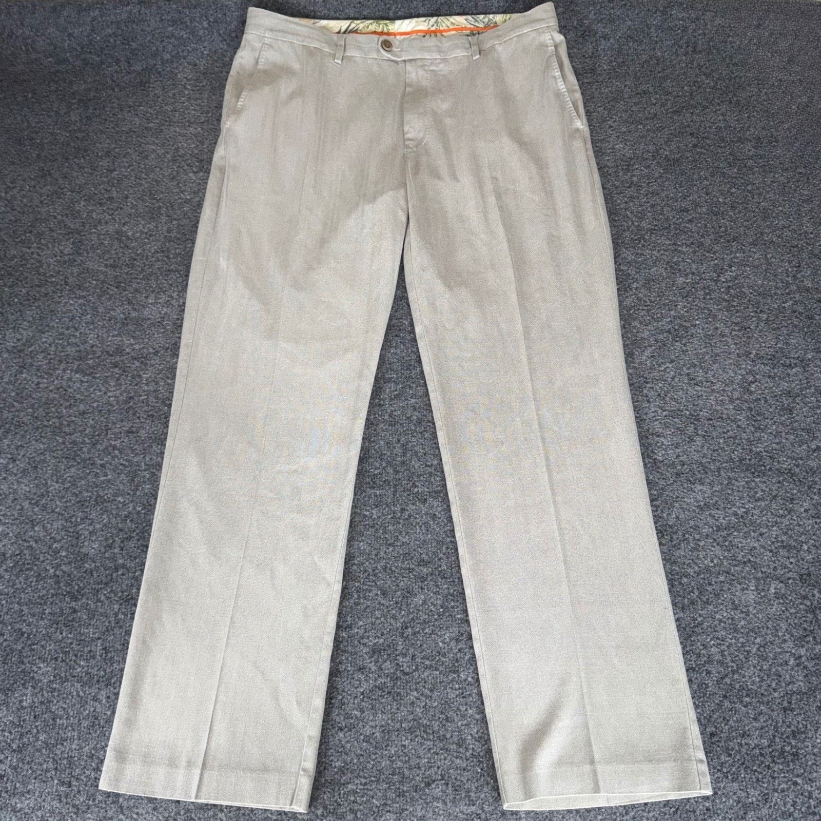 Tommy Bahama Tommy Bahama Dress Pants Mens 38x32 Beige Silk Blend Size US 38 / EU 54 - 1 Thumbnail
