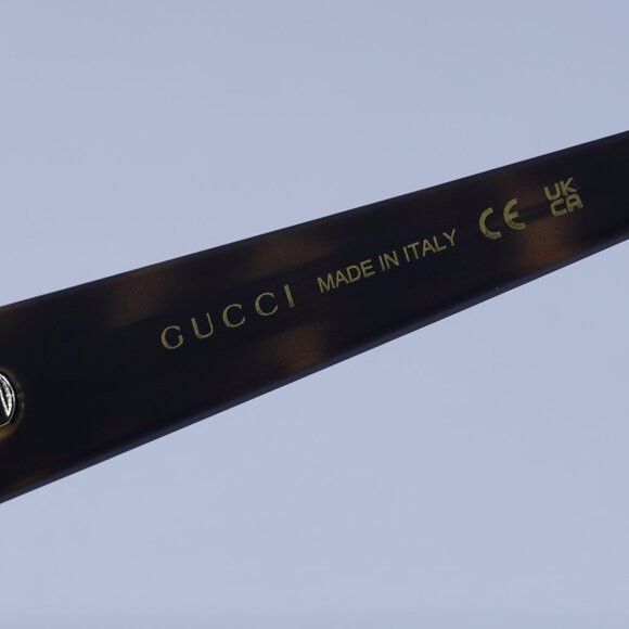 Gucci Gucci GG1784S 002 Sunglasses Dark Havana Cat Eye Frame Size ONE SIZE - 7 Thumbnail