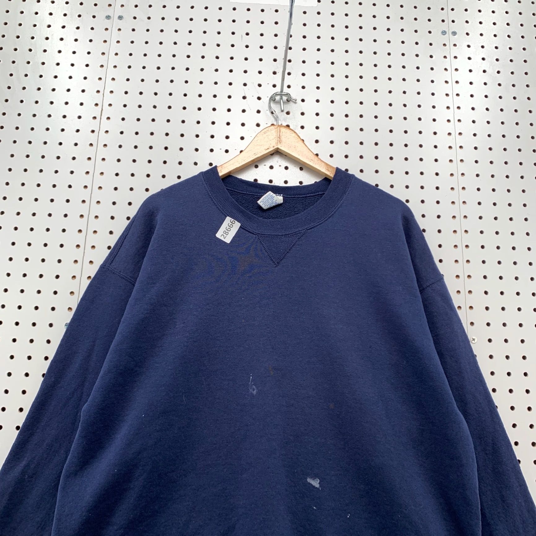 Russell Athletic VINTAGE Russell Athletic Sweatshirt Crewneck XL Men Blue 90s Distressed Paint Pullover Sweatshirt Size US XL / EU 56 / 4 - 5 Thumbnail