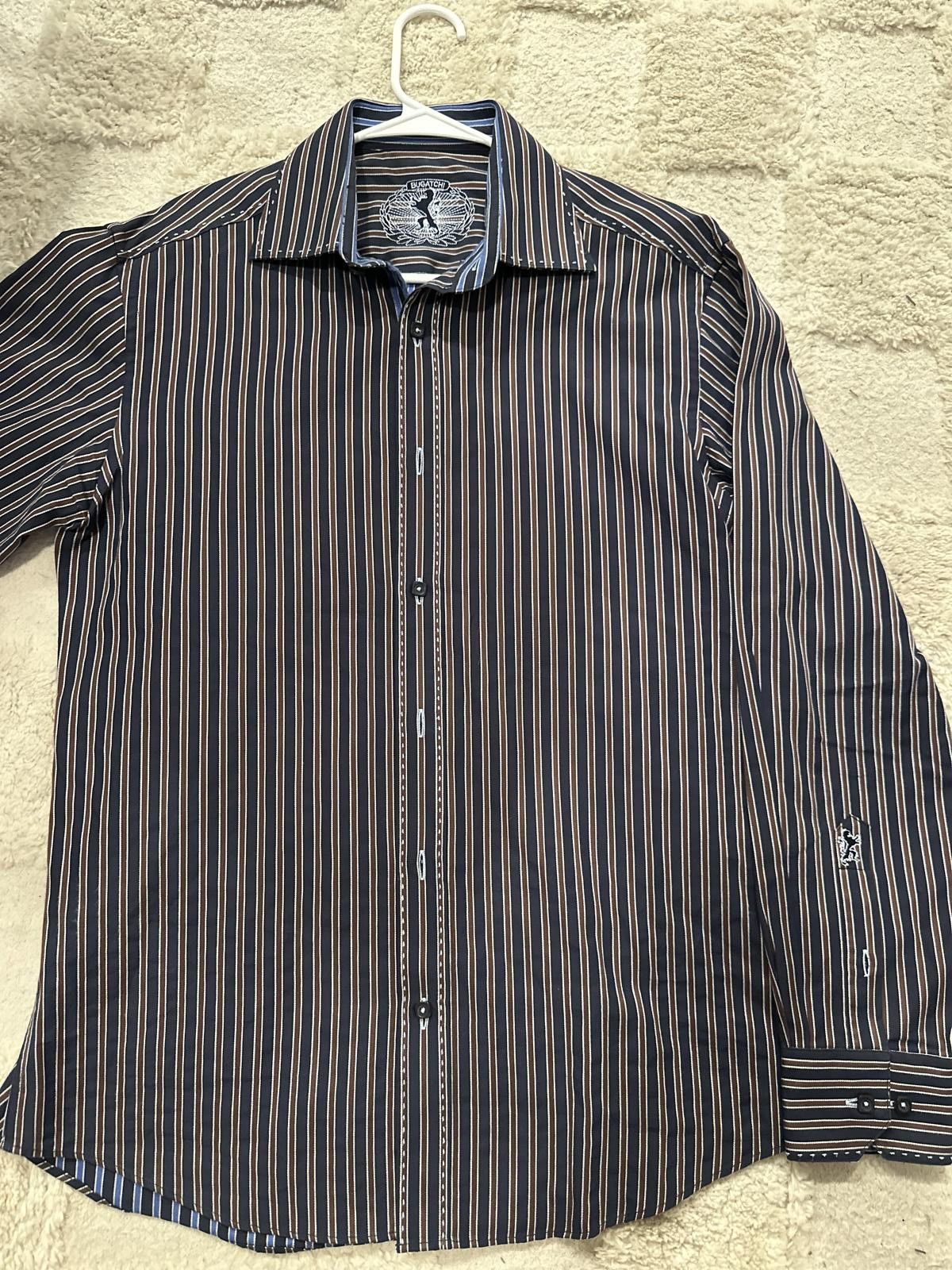 BUGATCHI BUGATCHI UOMO Size medium SHAPED FIT SHIRT Orig $150 Size US M / EU 48-50 / 2 - 1 Thumbnail