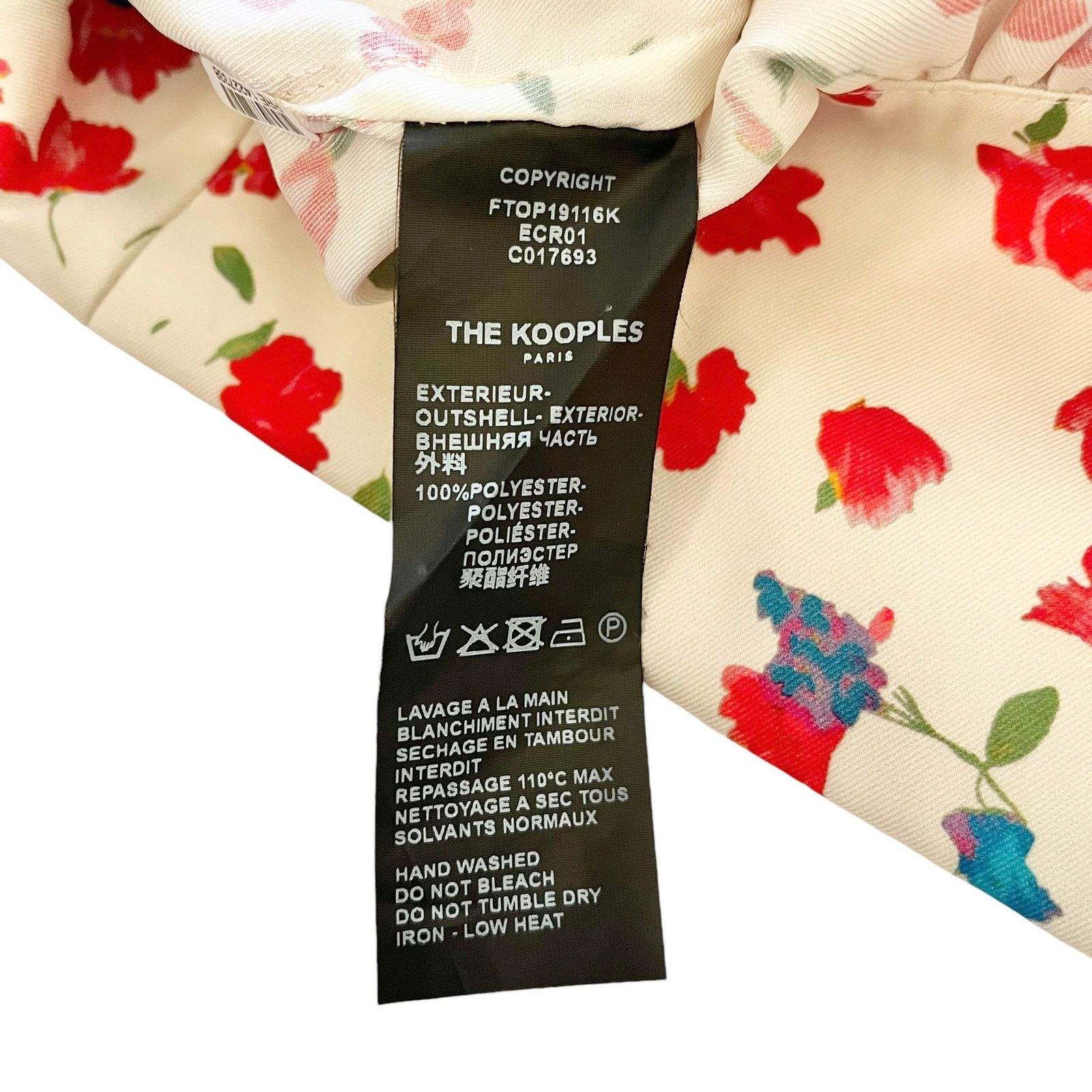 The Kooples The Kooples Country Flowers Puff Sleeve Crop Top Blouse Size M / US 6-8 / IT 42-44 - 5 Thumbnail