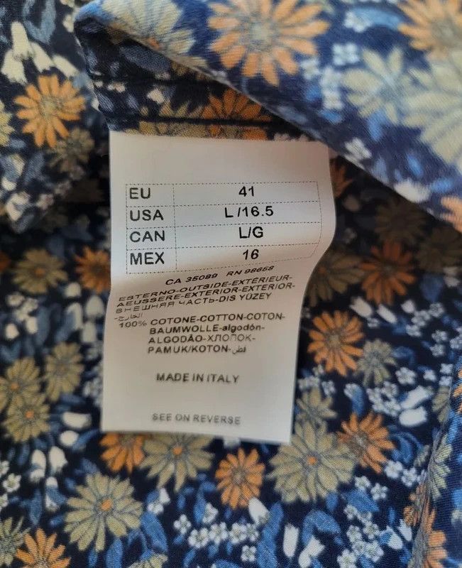 Paul & Shark RRP320€ PAUL&SHARK sz L NWT Shirts Long Sleeves Floral Size US L / EU 52-54 / 3 - 5 Thumbnail