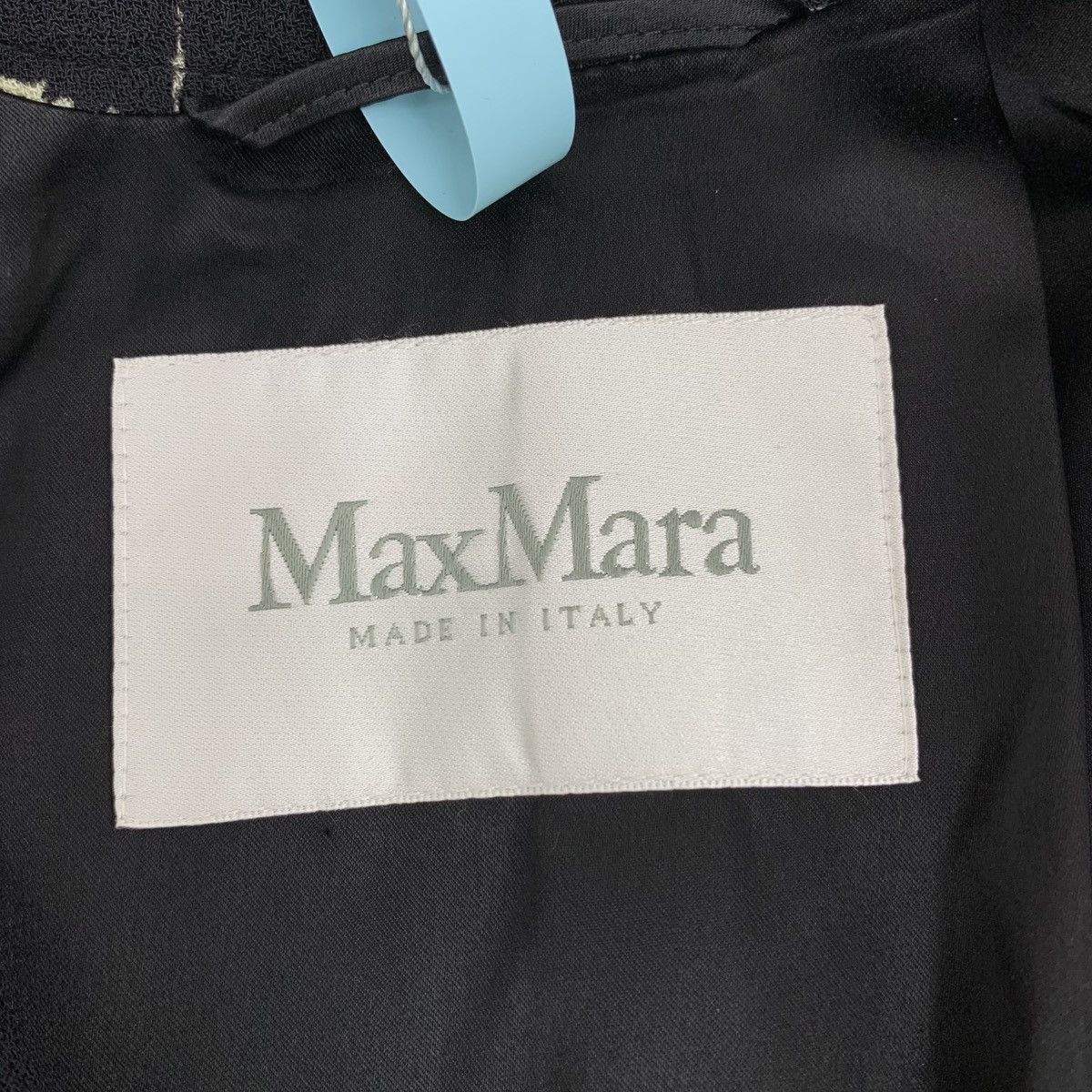 Max Mara Maxmara Black Rockstud Wool Single Breasted Coat Size S / US 4 / IT 40 - 6 Thumbnail
