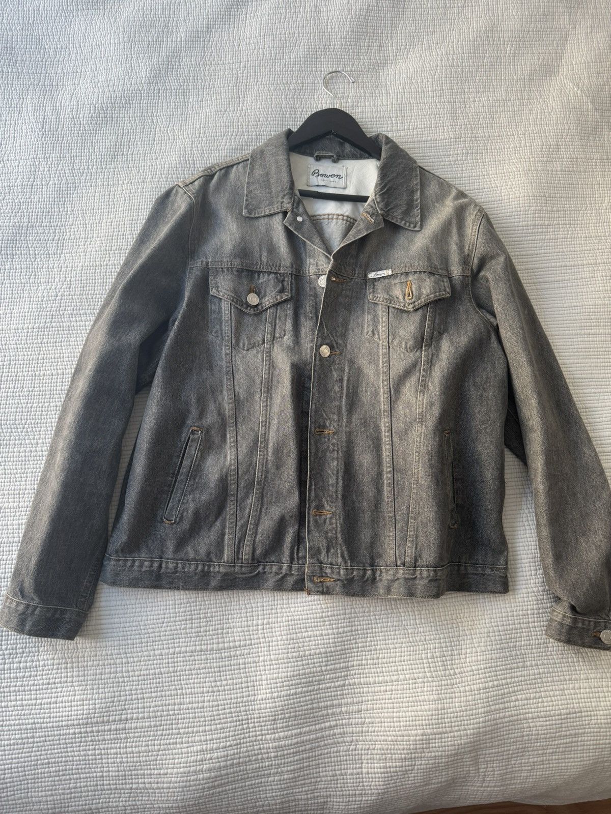 Other Bowen Faded Gray Denim Jacket Loose Fit Size US L / EU 52-54 / 3 - 1 Thumbnail