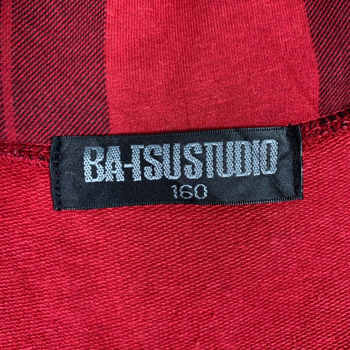 Japanese Brand BATSU STUDIO Big Logo Tartan Zipper Hoodies #0806-C36 Size US M / EU 48-50 / 2 - 17 Thumbnail