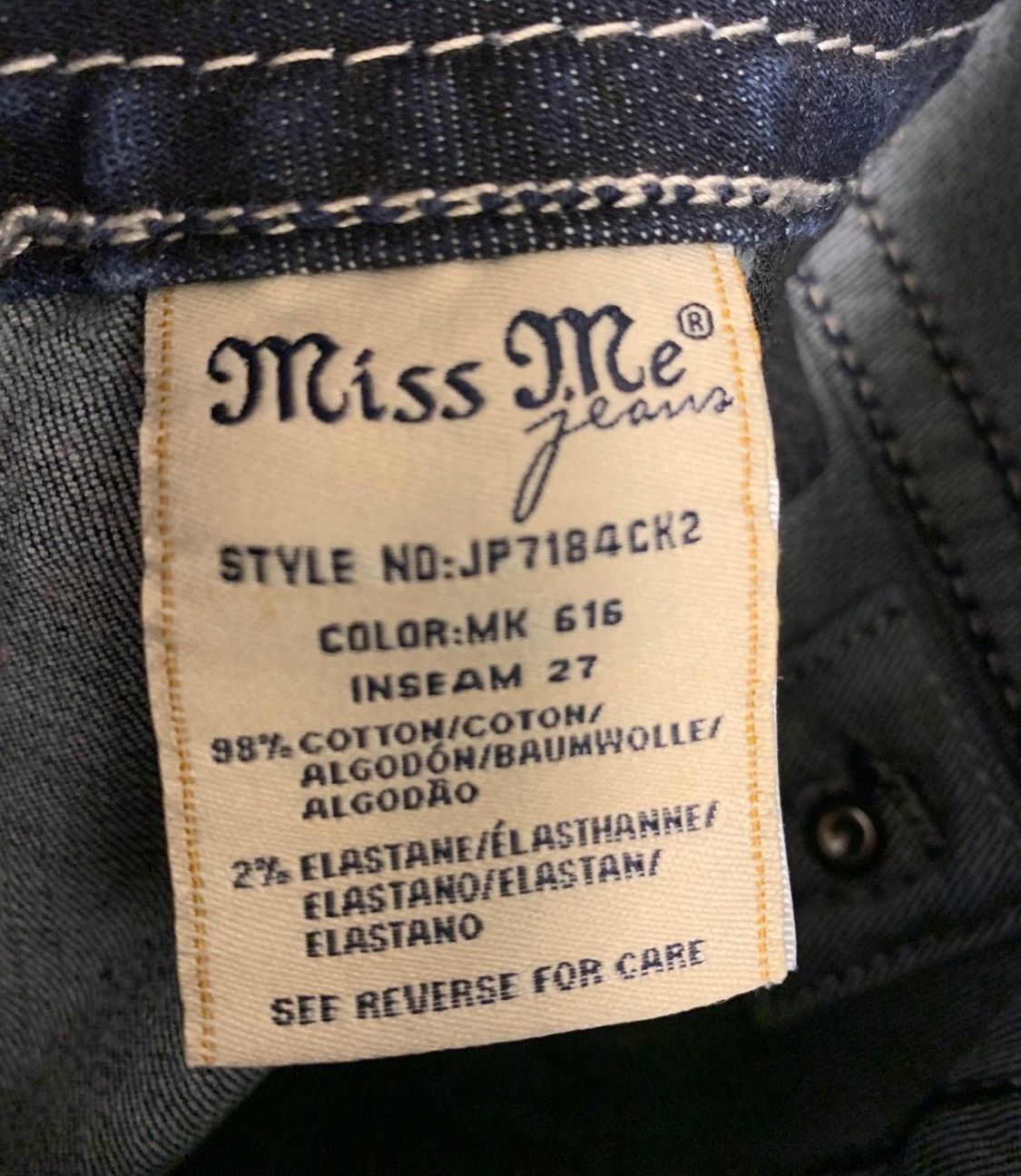 Miss Me Miss Me Signature Cuffed Skinny Jeans Size 26" / US 2 / IT 38 - 9 Thumbnail