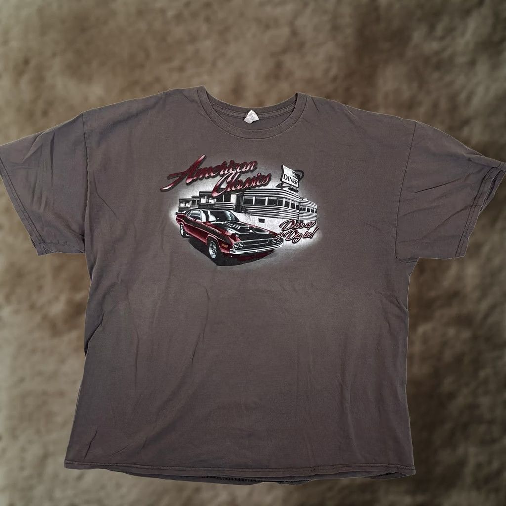 Gildan Vintage Gildan Challenger Muscle Car American Classics Diner Shirt Mens 2XL Hot Rod Size US XXL / EU 58 / 5 - 1 Thumbnail