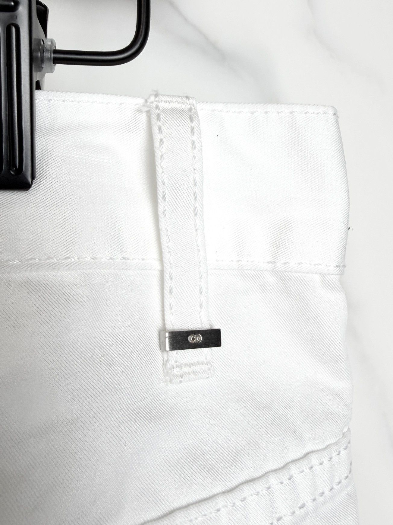 Dior SS08 Dior Homme Whiskered Cotton Jeans KVA White Size US 30 / EU 46 - 6 Thumbnail