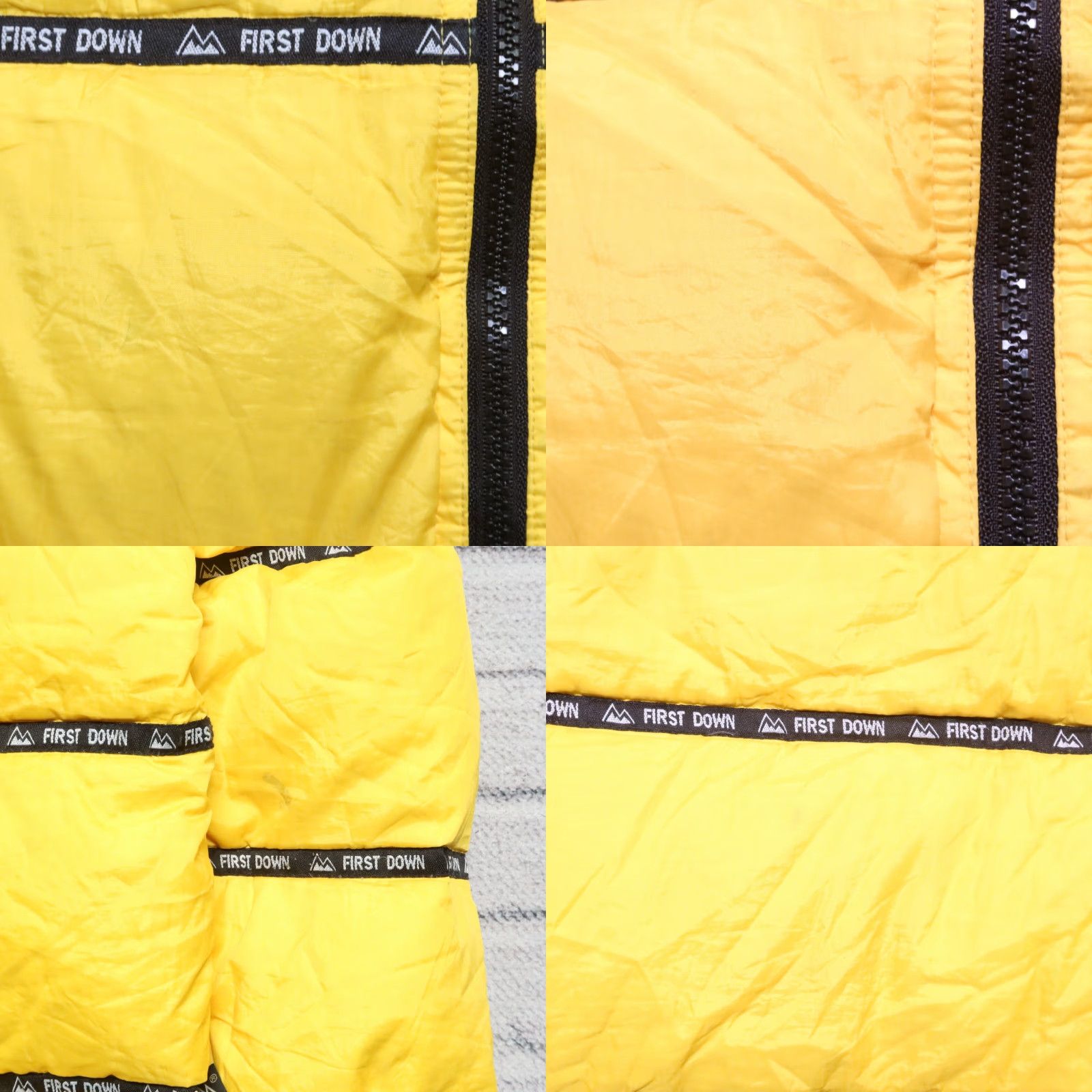 Vintage Vintage First Down Puffer Jacket Men's M Yellow 90s Logo Han? Size US M / EU 48-50 / 2 - 10 Thumbnail