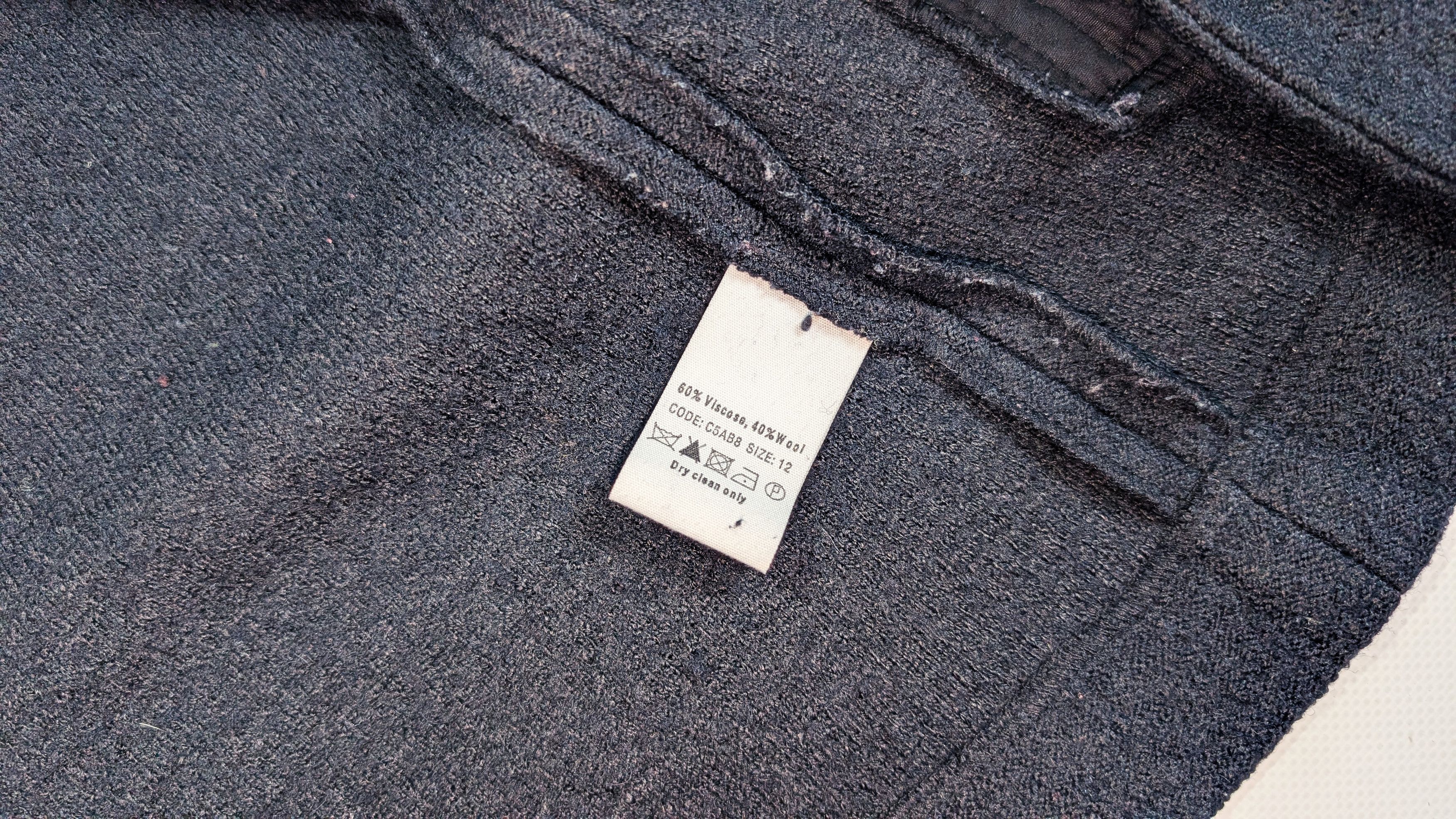 Other TOAST Navy Wool Viscose Biker Jacket Coat Asymmetric Zip Size M / US 6-8 / IT 42-44 - 6 Thumbnail