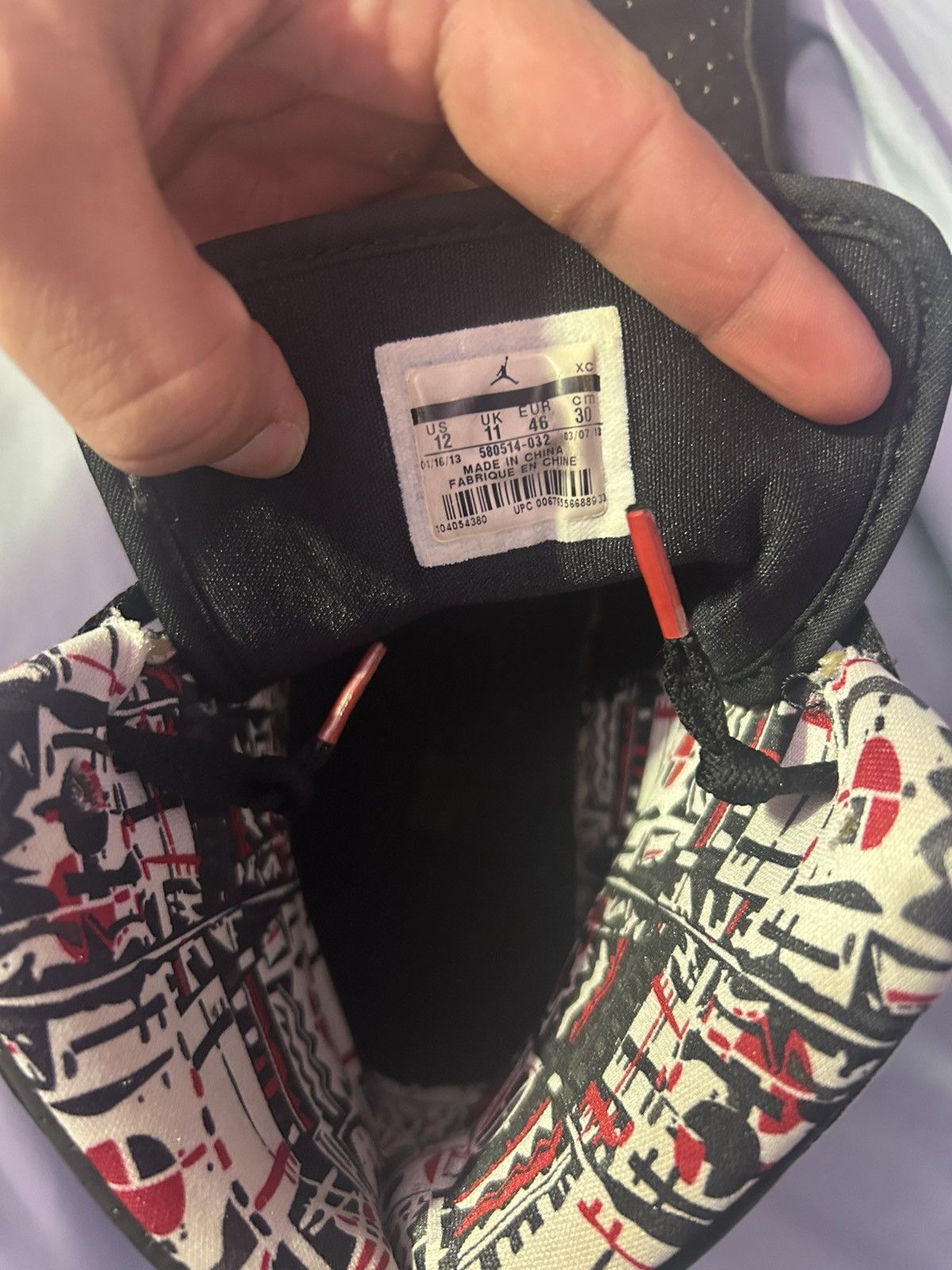 Jordan Brand Jordan 1 93 “playoffs” Size US 12 / EU 45 - 12 Thumbnail