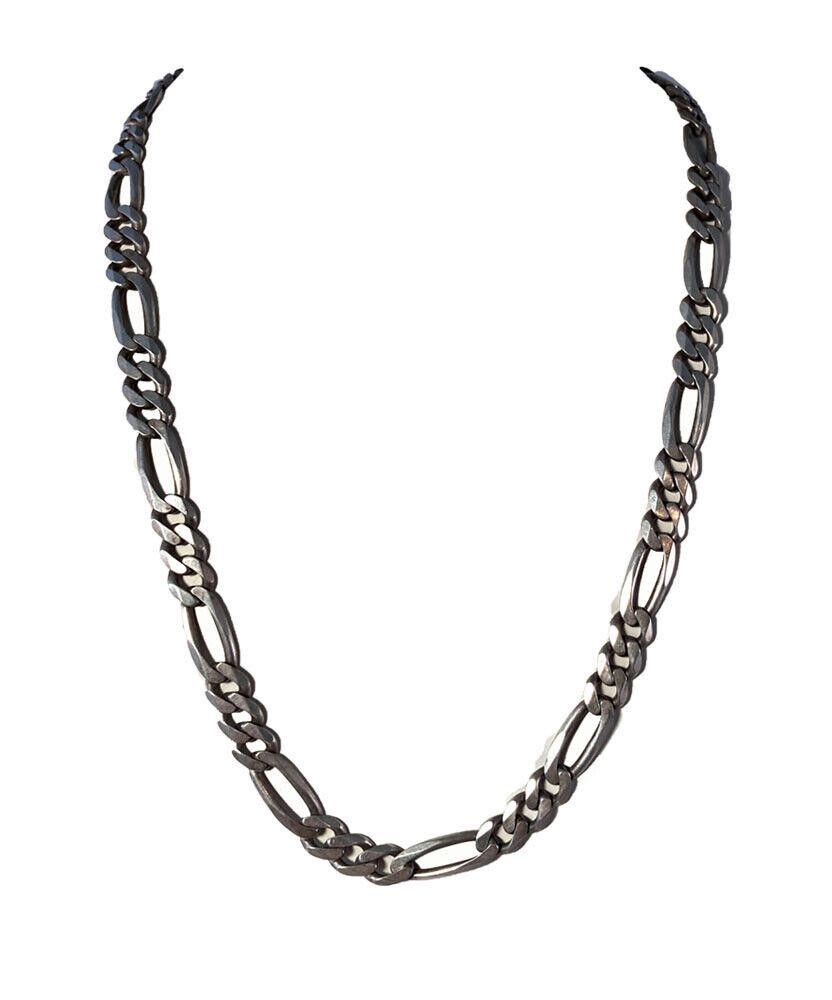 Men's Sterling Silver Bone Link Chain Necklace
