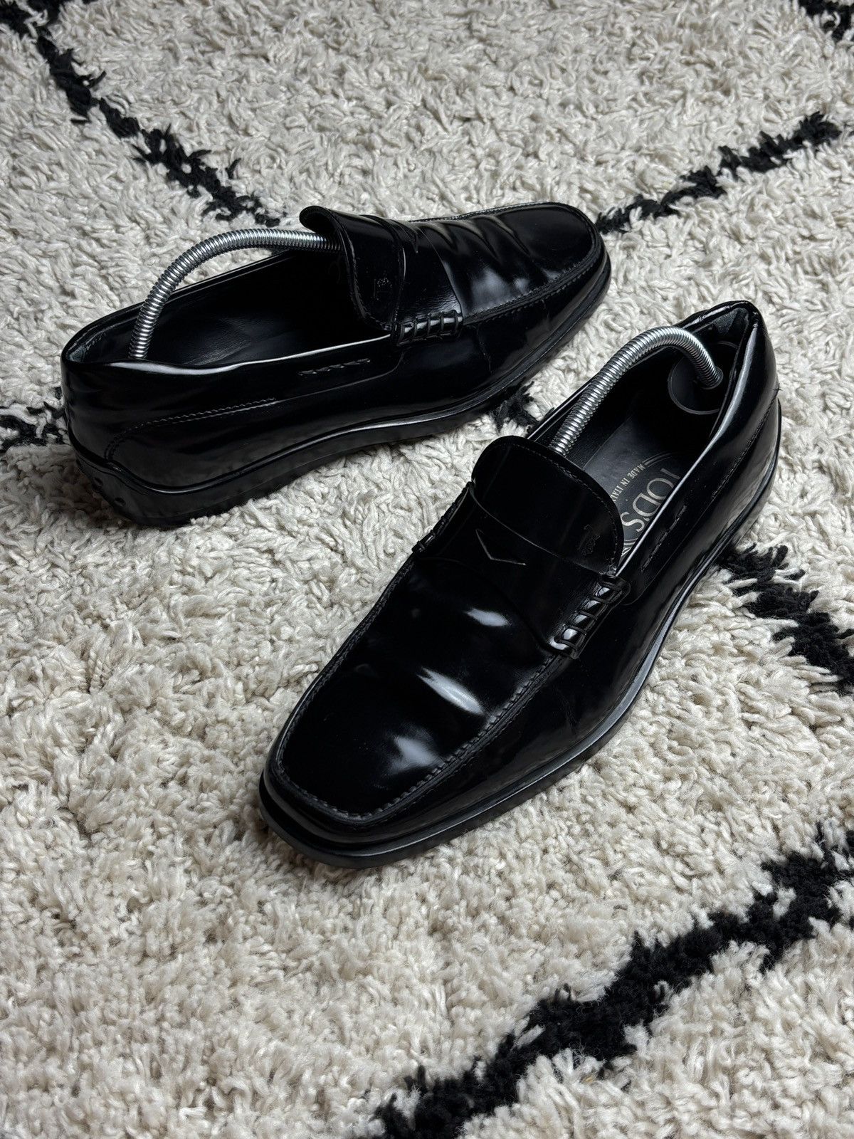 Tod's Tod’s Patent Leather Penny Loafers Luxury Vintage Shoes Size US 7 / EU 40 - 2 Thumbnail