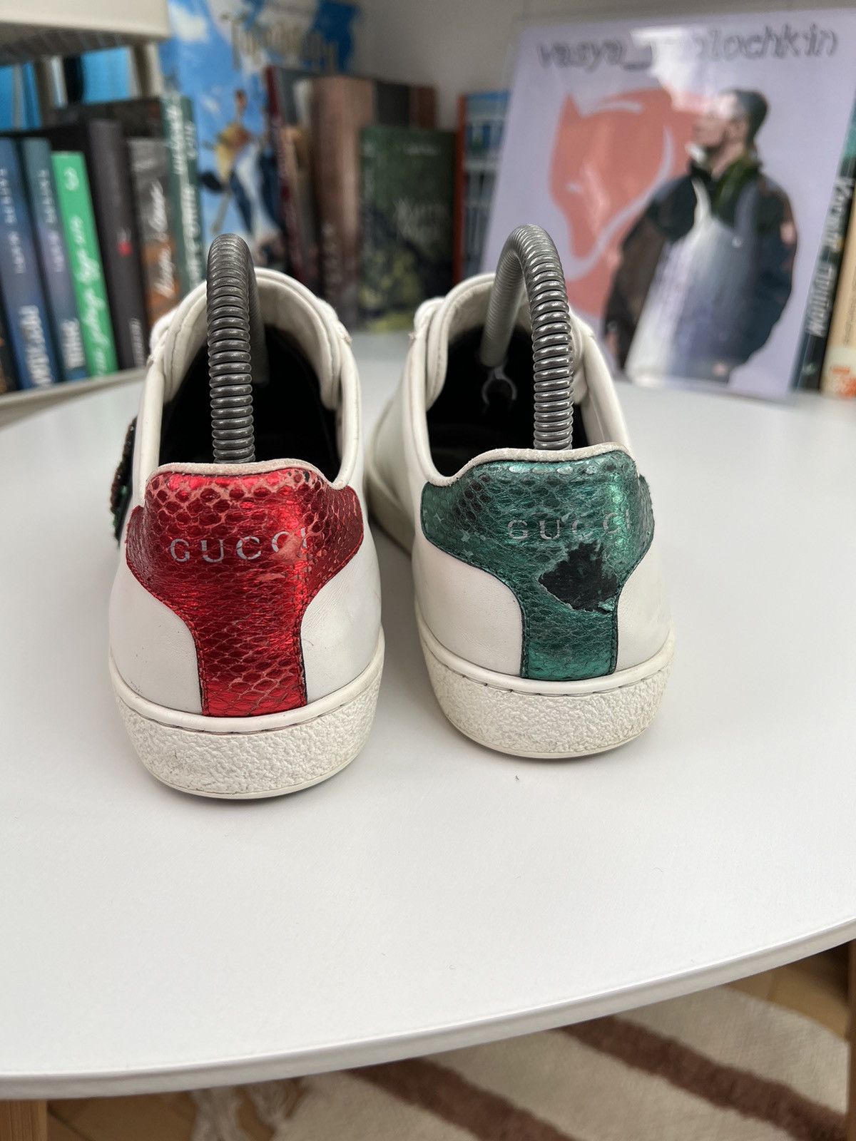 Designer × Gucci gucci low top sneakers lips leather shoes streetwear women's Size US 5.5 / IT 35.5 - 8 Thumbnail