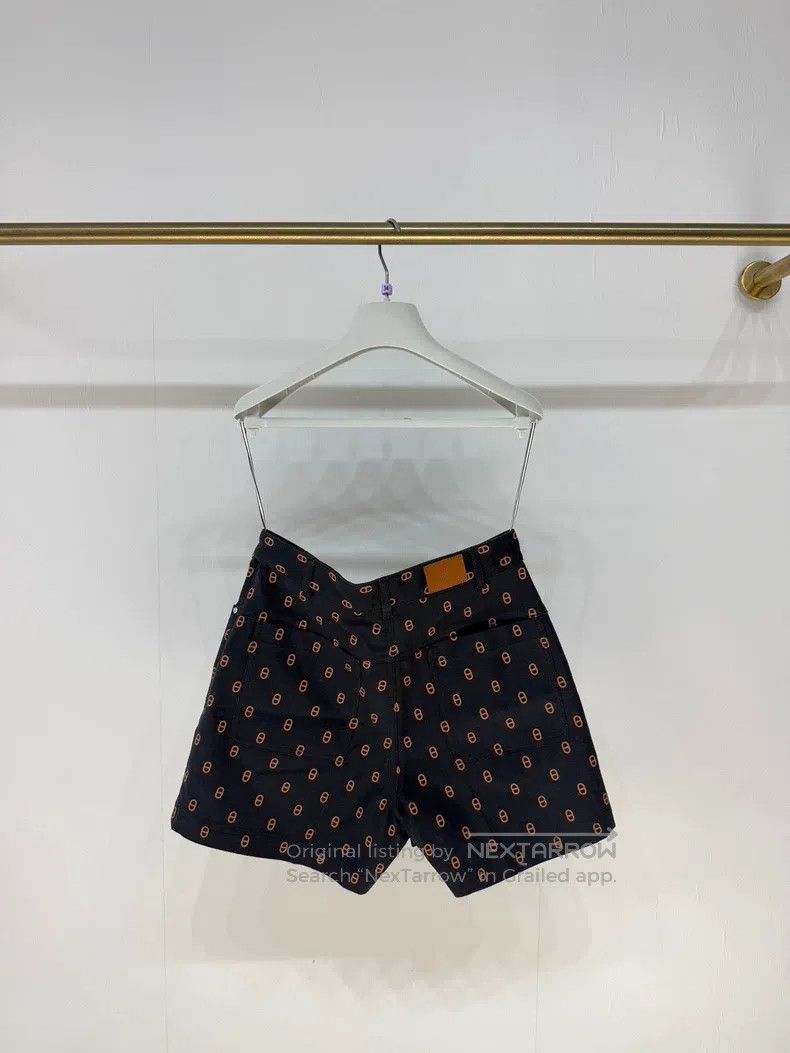 Hermes Hermes Pig Nose Monogrammed Denim Shorts Size 25" / US 0 / IT 36 - 2 Thumbnail