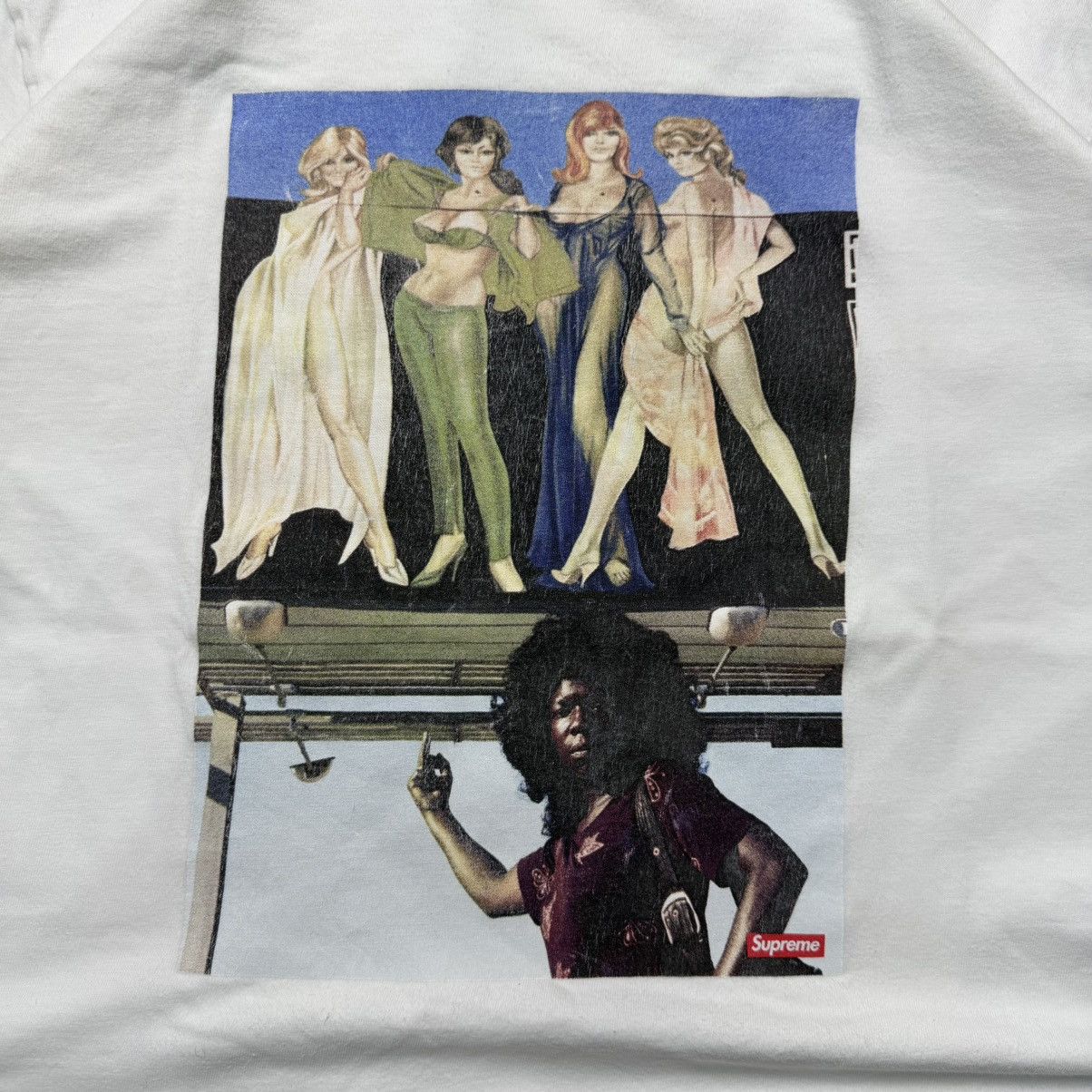 Supreme Supreme American Picture Mens White FW19 Tee Size US L / EU 52-54 / 3 - 2 Thumbnail
