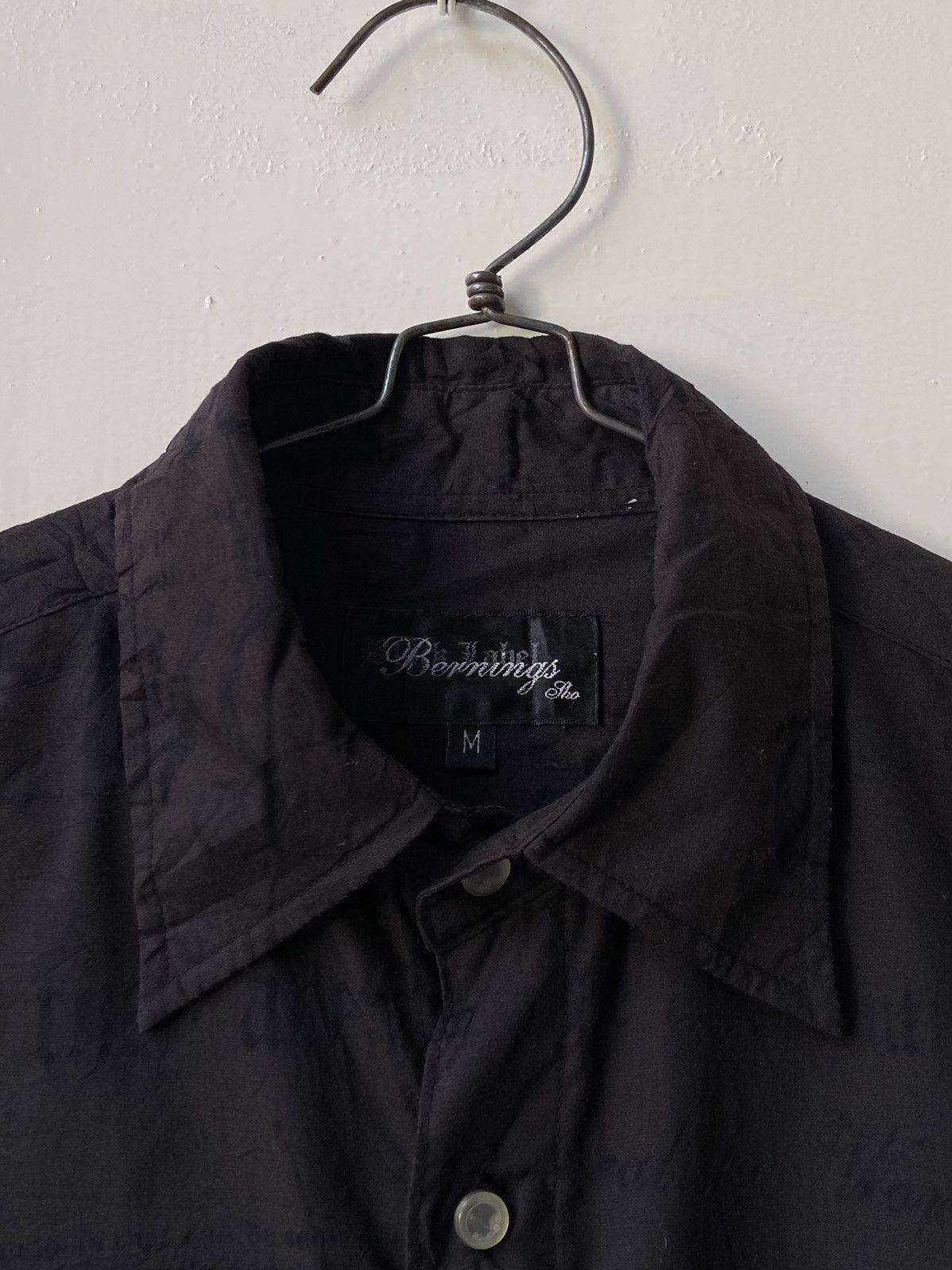 Designer × Japanese Brand BERNINGS SHO Black Shirt Size US S / EU 44-46 / 1 - 14 Thumbnail