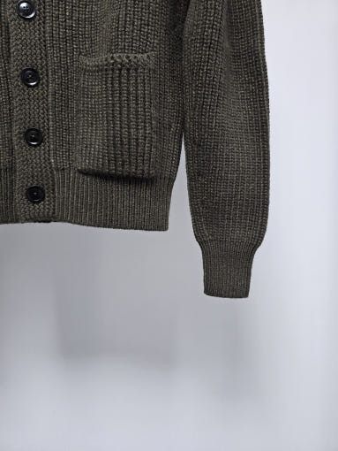 Tom Ford o1sm1stk0725 Alpaca Shawl Collar Knit Cardigan Dark Green Size US M / EU 48-50 / 2 - 3 Thumbnail