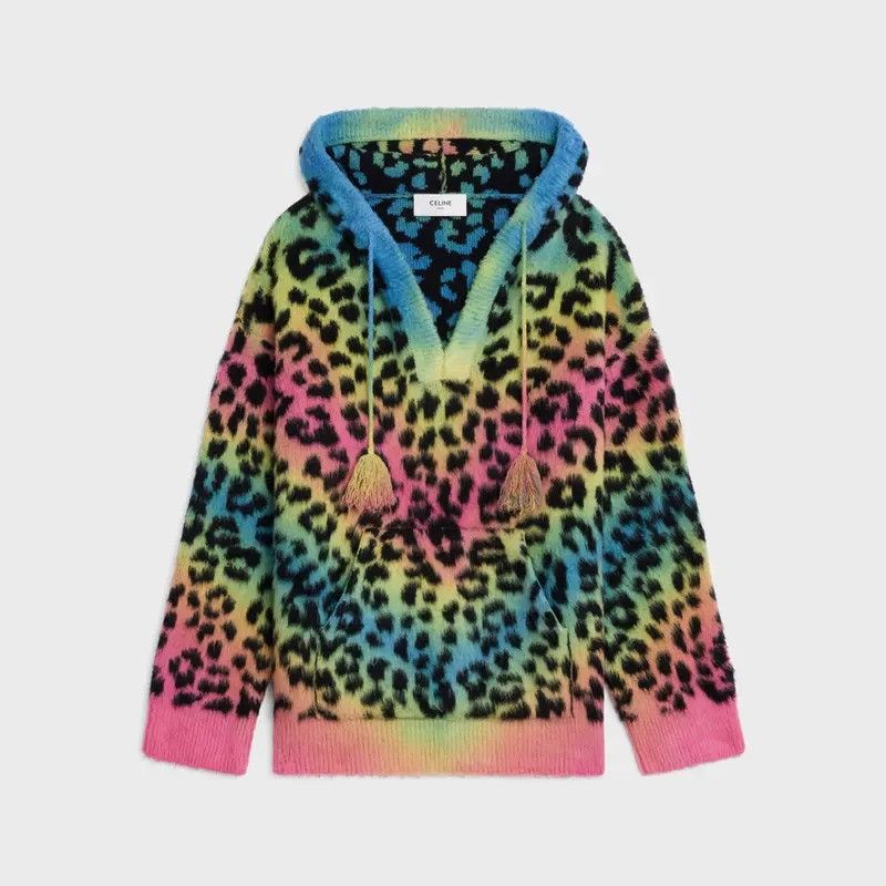 Celine Celine leopard hoodie | Grailed