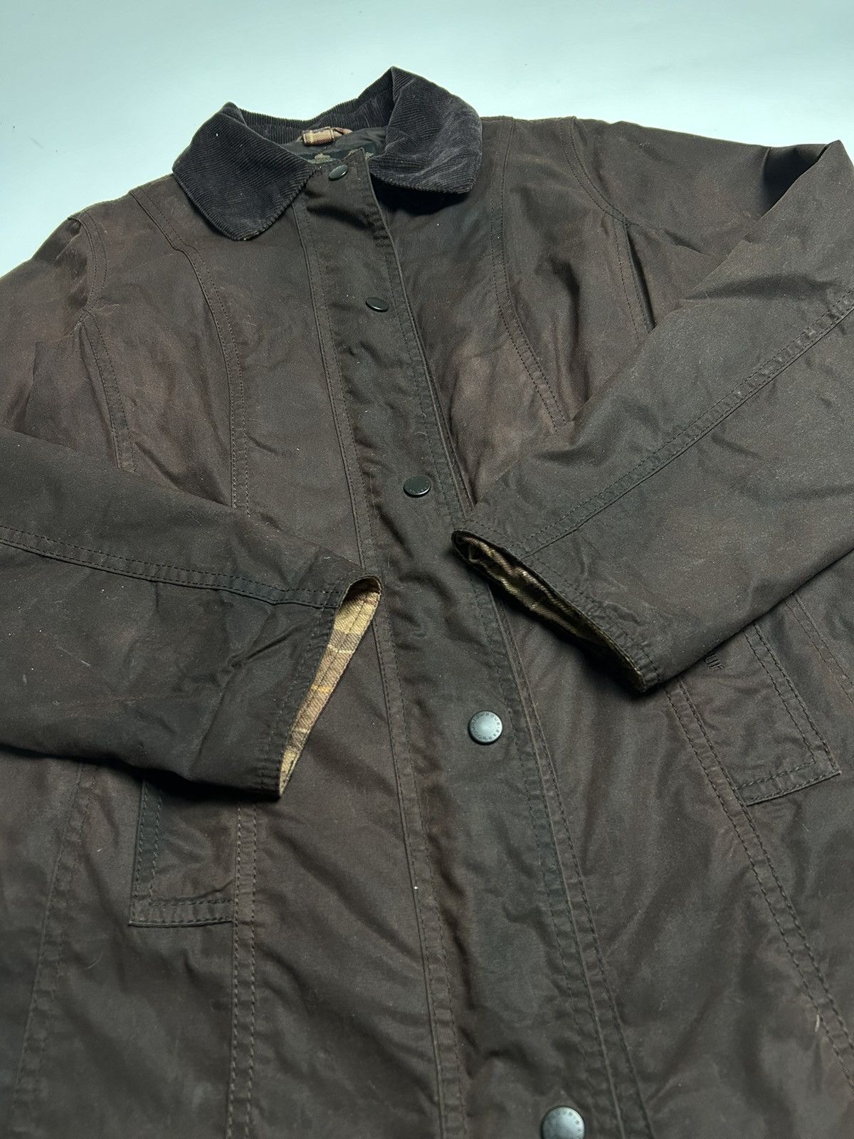 Barbour BARBOUR BELSAY WAX COTTON JACKET COAT Size US XS / EU 42 / 0 - 3 Thumbnail