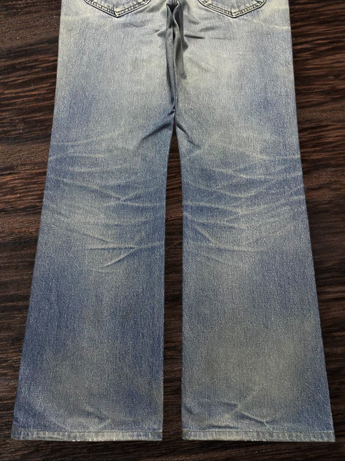Lee × Vivienne Westwood Vintage Lee Riders Faded Wash Distressed Baggy Jeans Size US 34 / EU 50 - 6 Thumbnail