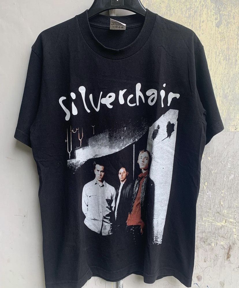 image of Band Tees x Tour Tee Vintage Silverchair World Tour 1999 Tee in Black, Men's (Size Medium)