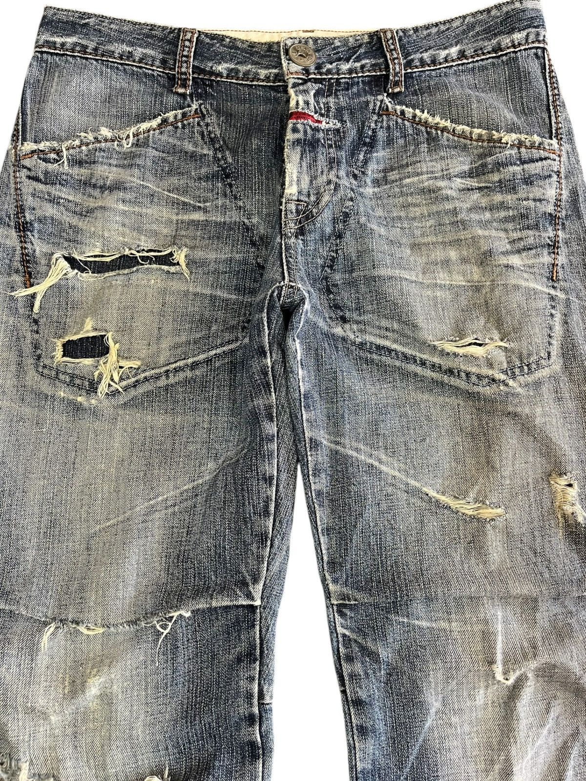 14th Addiction Vintage Le Jean Martihe Francois Girbaud Flare Denim Size US 32 / EU 48 - 2 Thumbnail