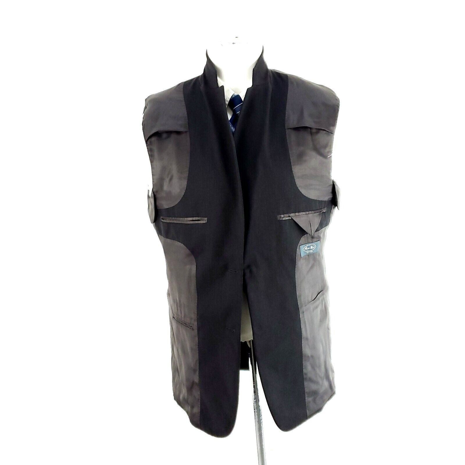 Pronto Uomo Pronto Uomo Platinum Wool 2 Button Blazer 38R Or Slim 40R Bl Size 38R - 9 Thumbnail