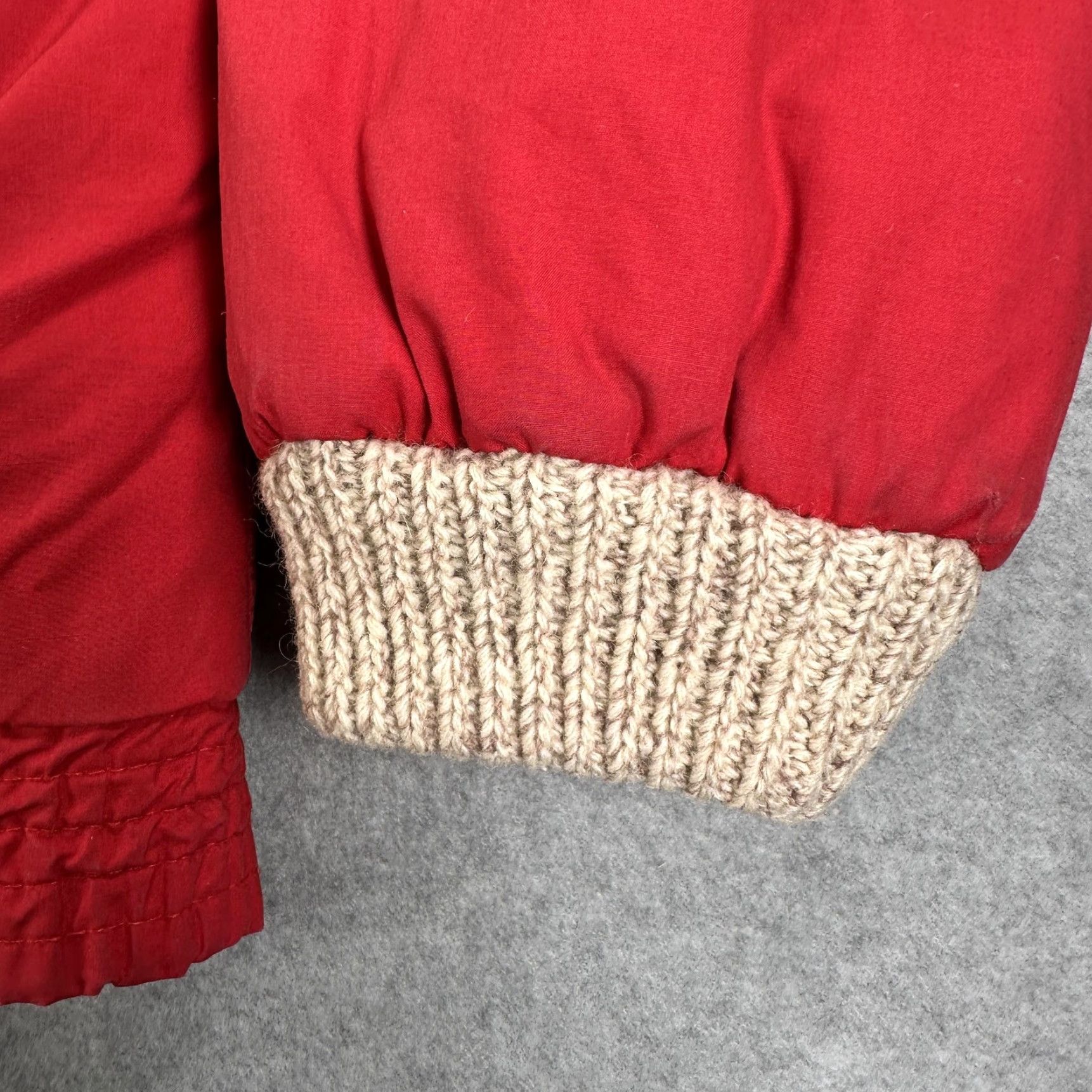 Neiman Marcus VINTAGE Neiman-Marcus Bomber Jacket Mens XL Red Down Knit Collar Insulated Size US XL / EU 56 / 4 - 3 Thumbnail