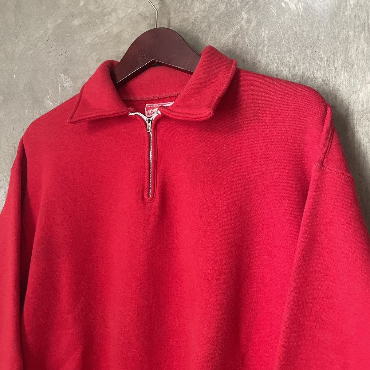 The Real McCoy's Vintage The Real Mccoy Heavyweight Sweathsirt Half Zip Size US M / EU 48-50 / 2 - 2 Thumbnail