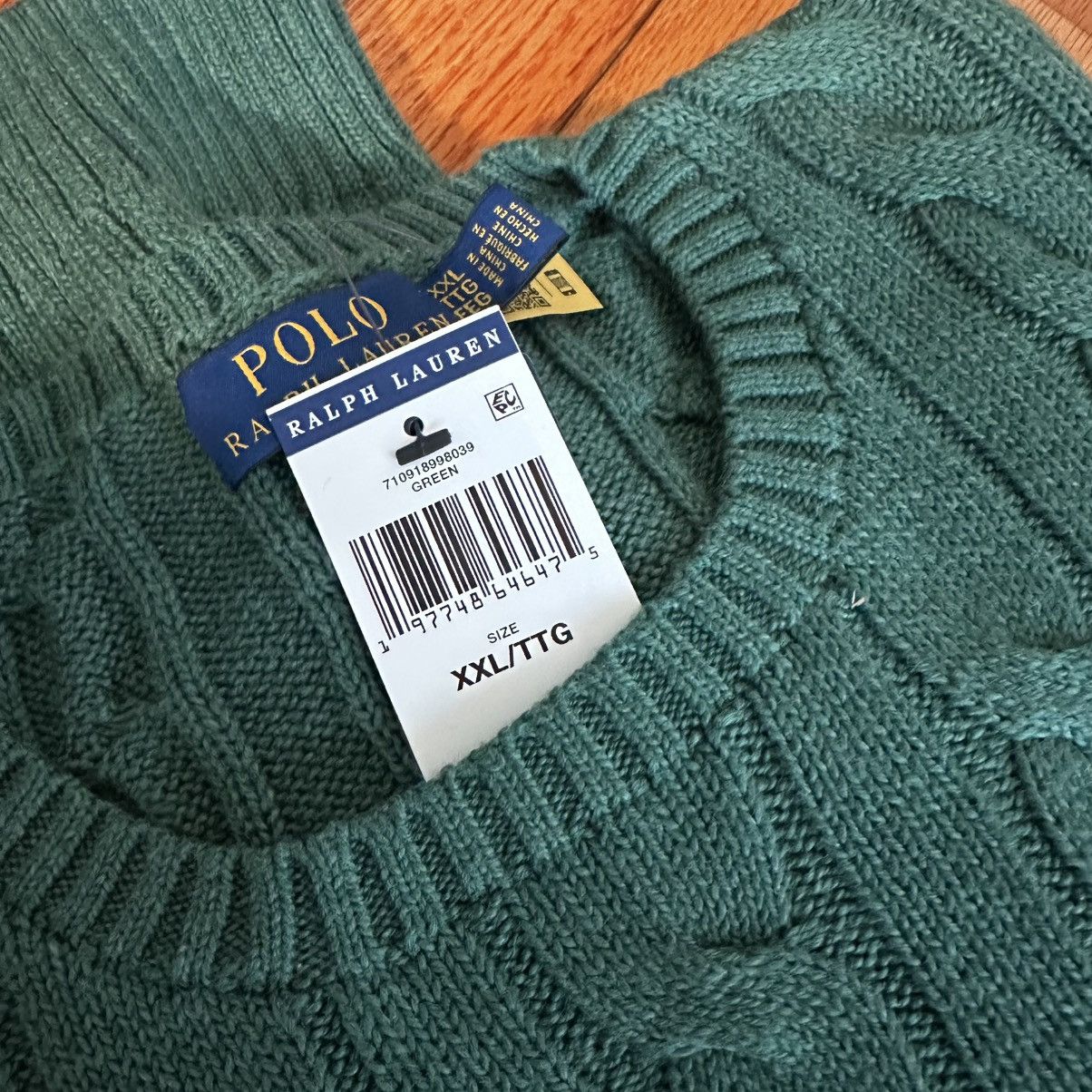 Polo Ralph Lauren NWT Polo Ralph Lauren Roving Cable Knit Pullover Sweater Size US XXL / EU 58 / 5 - 2 Thumbnail