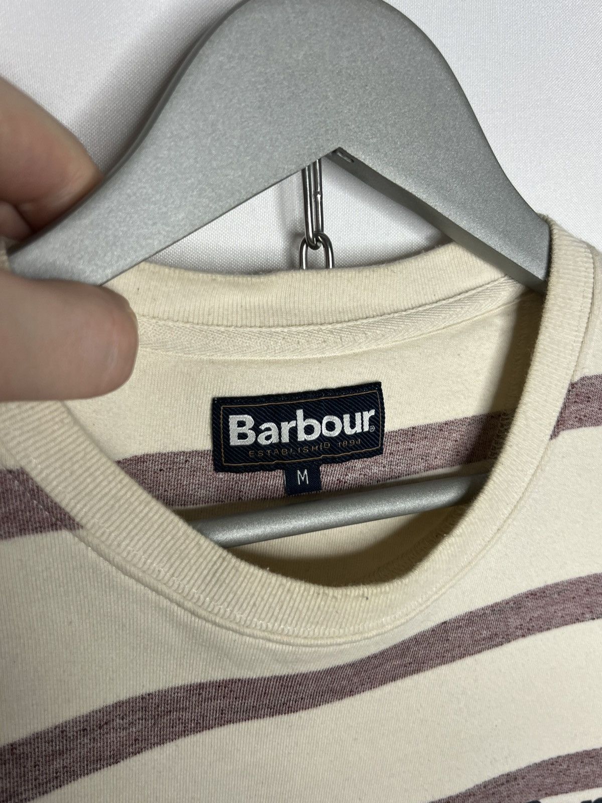 Barbour Barbour Nautical Striped Sweatshirt Jumper Long Sleeve Size US M / EU 48-50 / 2 - 8 Thumbnail