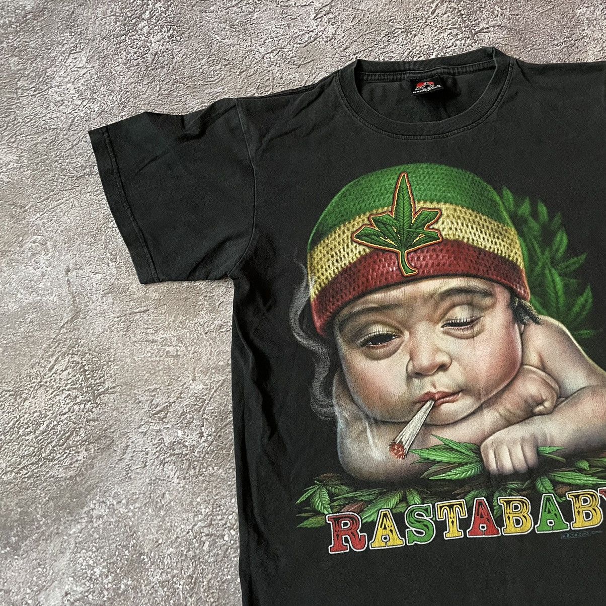 Vintage Vintage Y2K Graphic Tee Faded Black Oversized Streetwear M Size US M / EU 48-50 / 2 - 3 Thumbnail