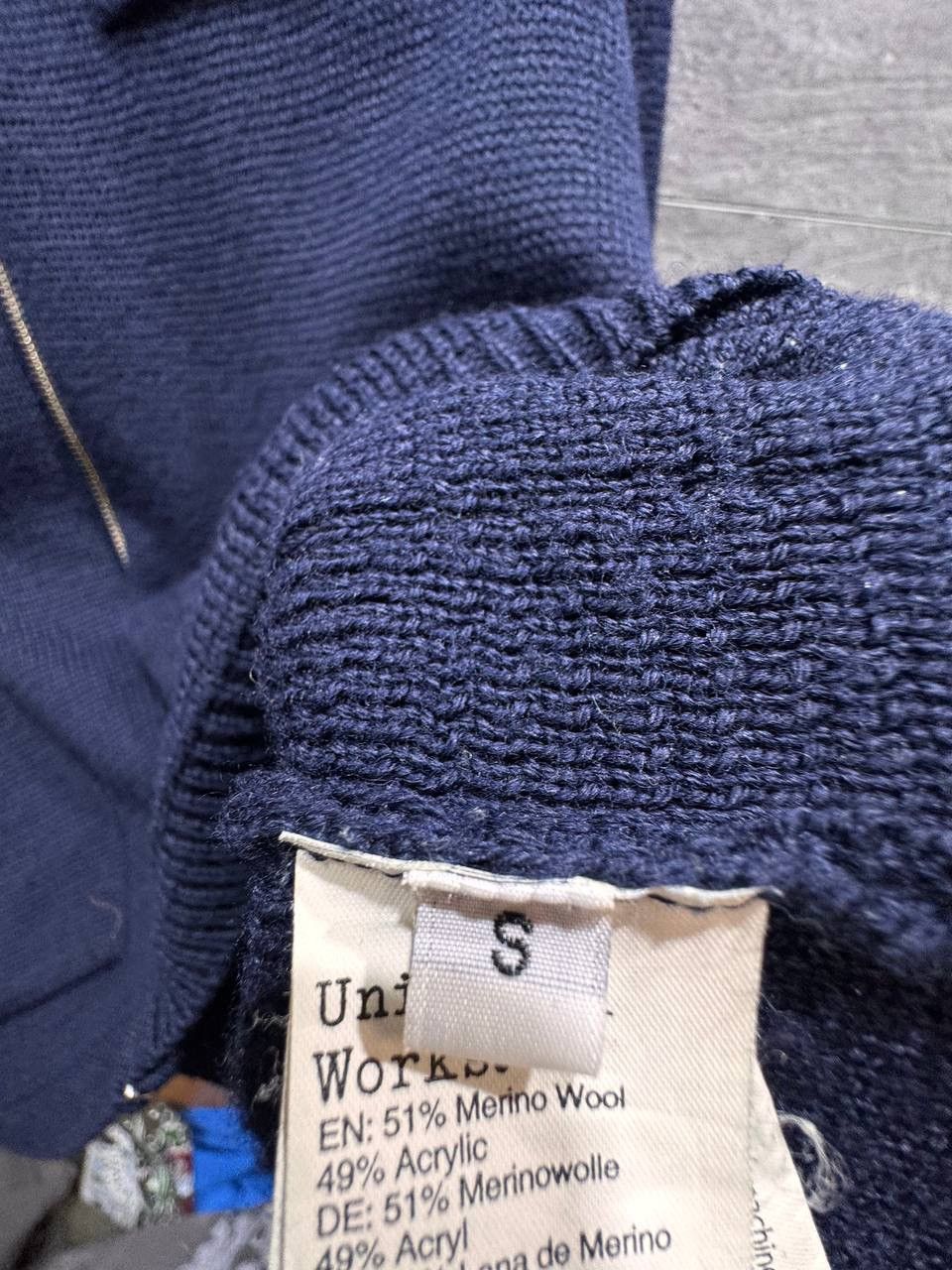 Universal Works Universal Works Zip Knit Cardigan Navy Wool Men’s Sweater Size US S / EU 44-46 / 1 - 11 Thumbnail