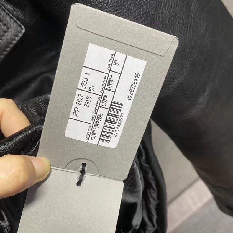 Balenciaga Balenciaga Black 3m Reflective Striped Leather Jacket Size US L / EU 52-54 / 3 - 7 Thumbnail