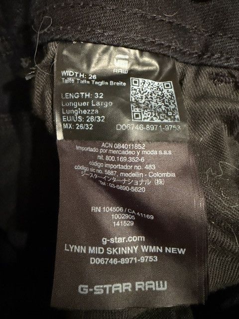 G-Star G-Star Raw Lynn Mid Skinny Jeans- Women's w28 l32 Dark Denim Size 28" / US 6 / IT 42 - 7 Thumbnail