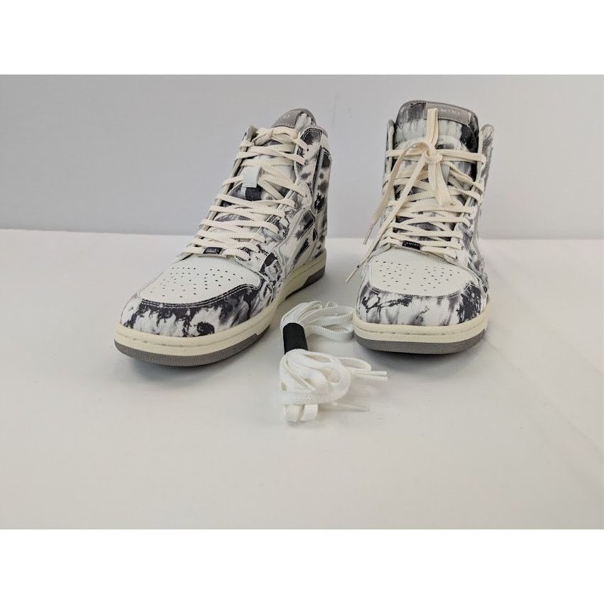 Amiri o1rshd1 Tie Dye Skel Hi Top Sneakers in Grey Size US 13 / EU 46 - 8 Thumbnail