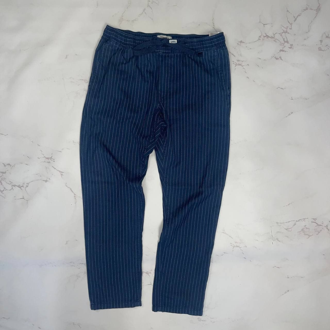 Tommy Hilfiger Tommy Hilfiger Striped Casual Pants Strech Size M Blue Size US 42 / EU 58 - 5 Thumbnail